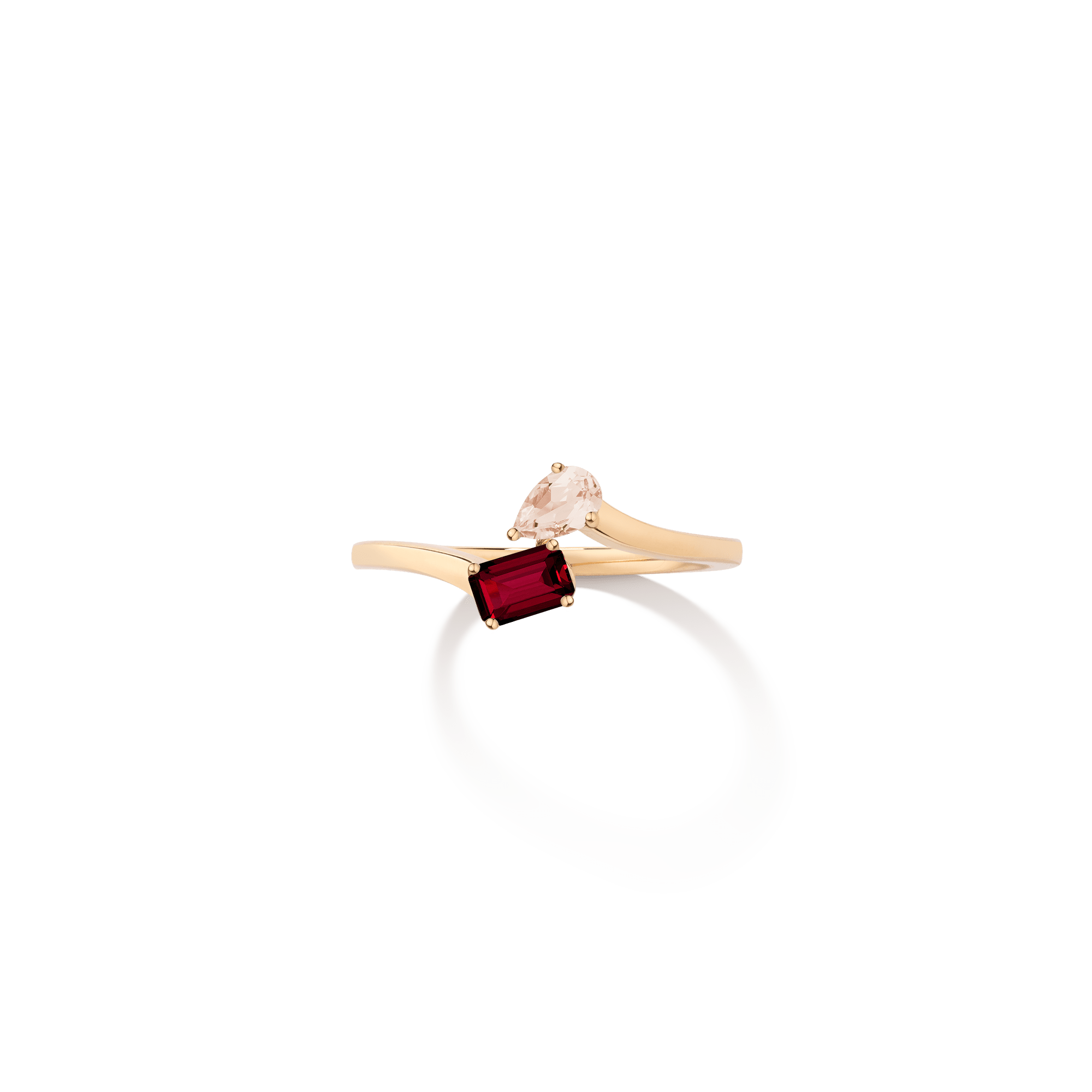Toi et Moi Gemstone Mini Heirloom Ring