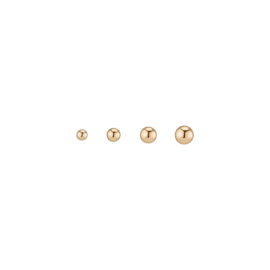Gold Ball Studs 7mm