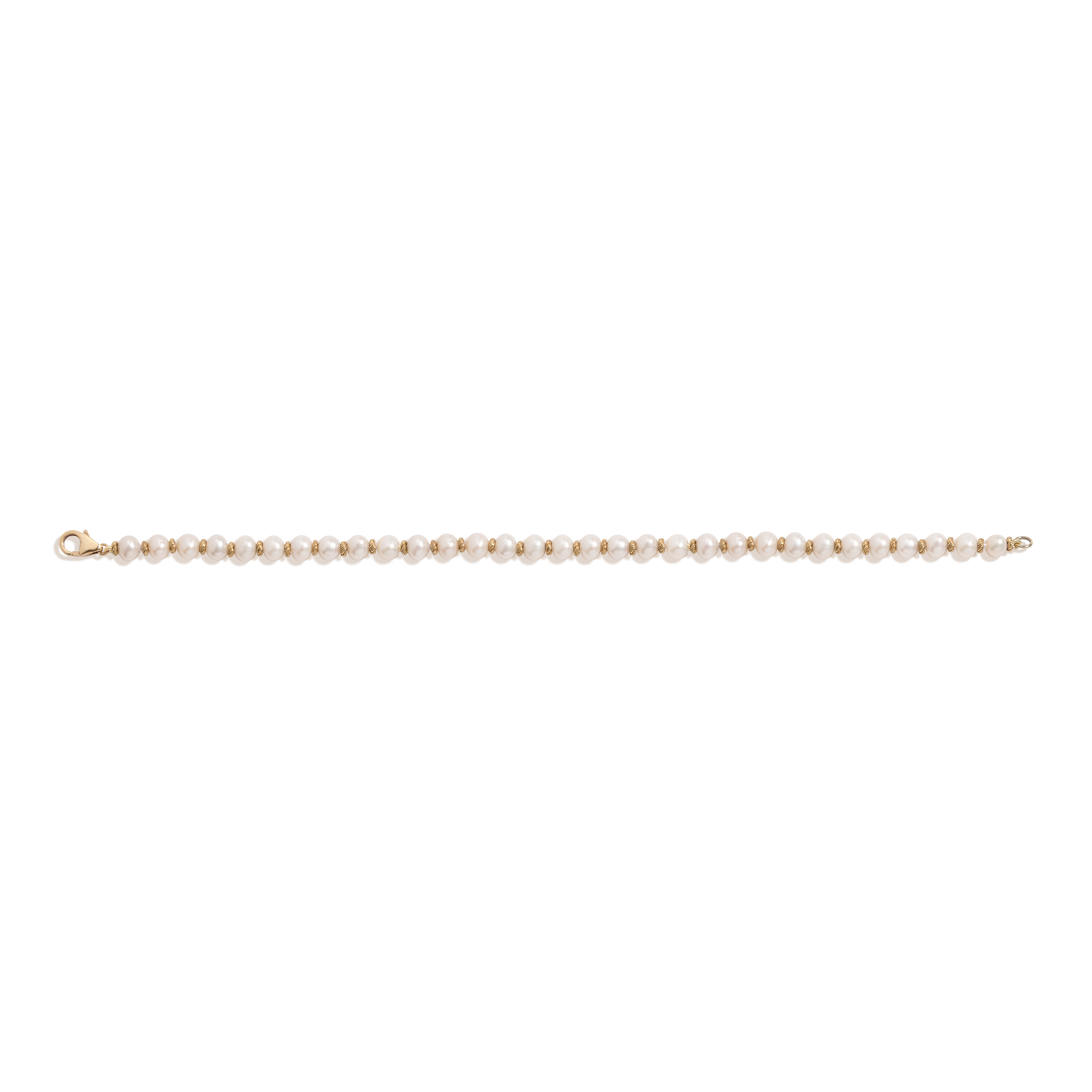 Aurate x Marilyn Monroe: Gold Knot Pearl Bracelet
