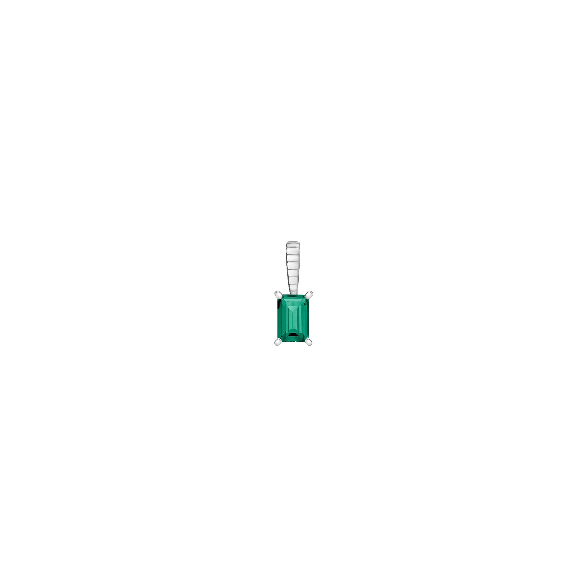 Birthstone Baguette Pendant