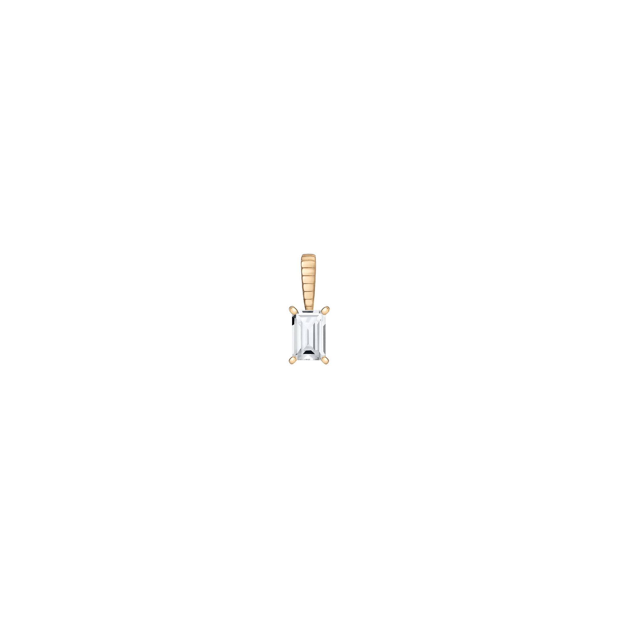 Birthstone Baguette Pendant