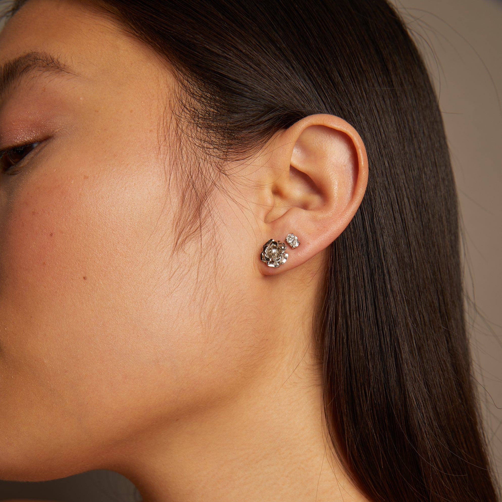 0.5ct Oval Lab Grown Diamond Stud Earrings
