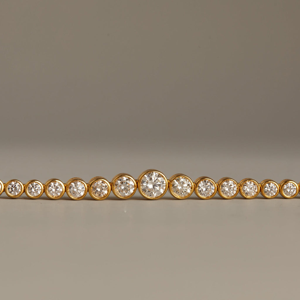 10ct Multi Graduated Lab Grown Diamond Tennis Necklace