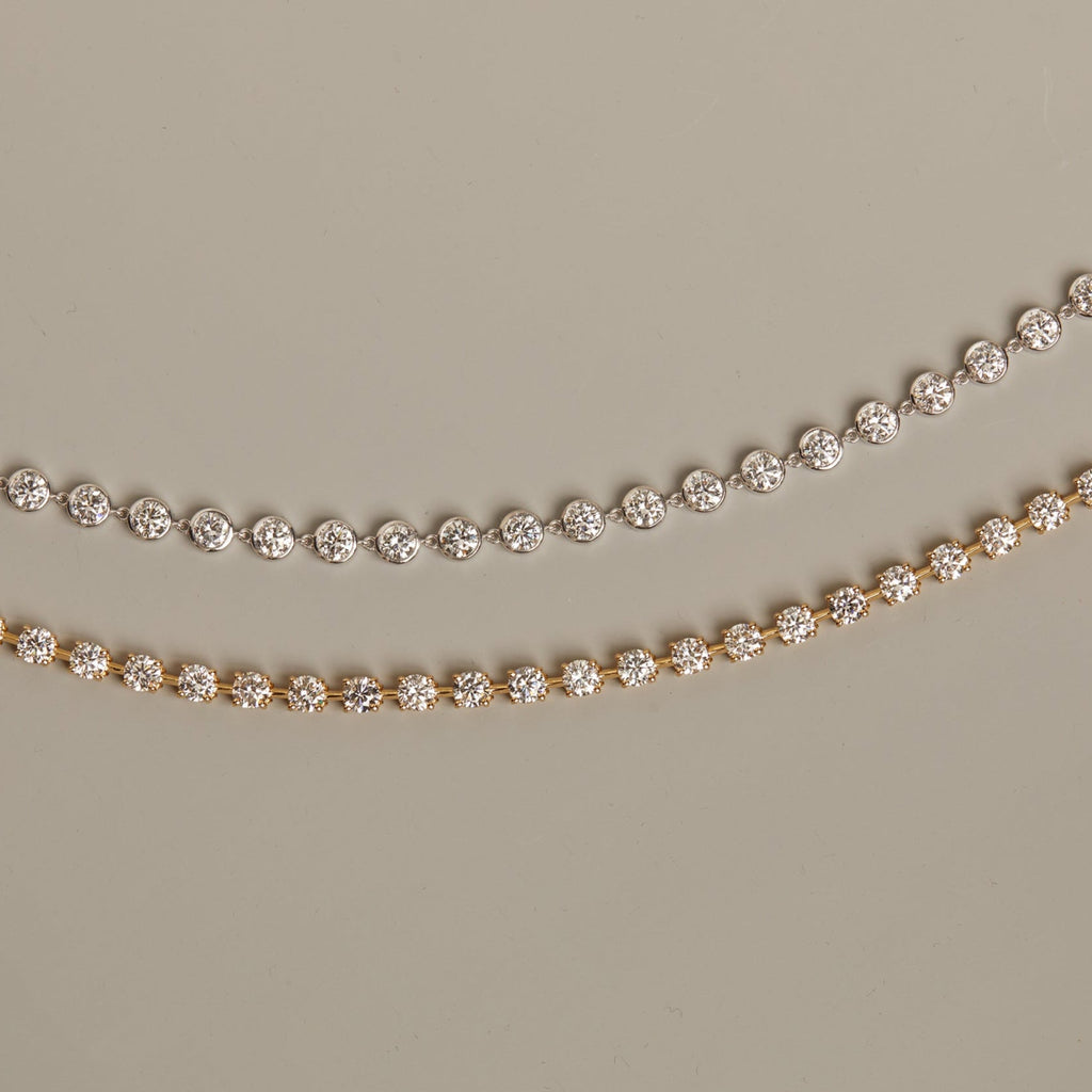 7ct Lab Grown Diamond Tennis Chain Bracelet