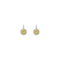Lab Grown Canary Edwardian Earrings