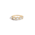Lab Grown White Sapphire Edwardian Ring