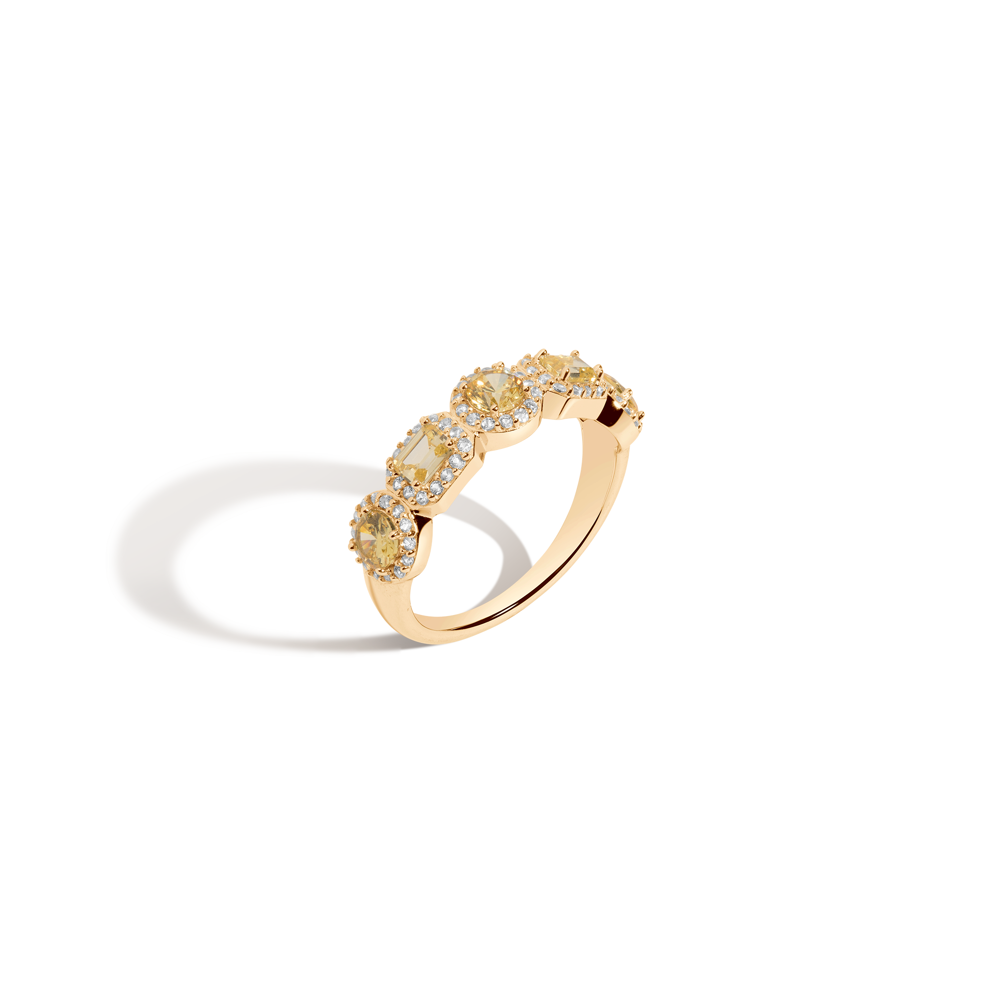Lab Grown Canary Edwardian Ring