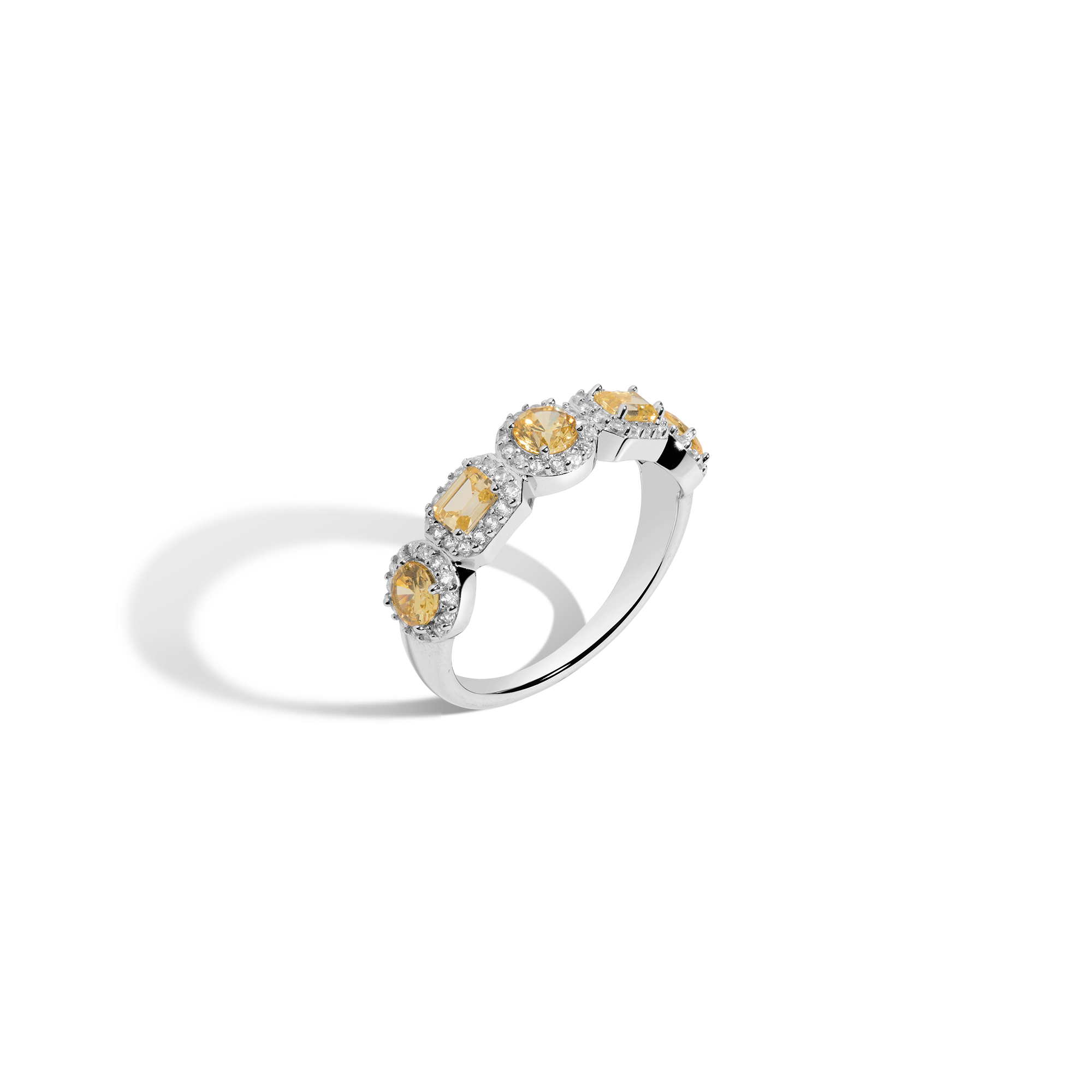 Lab Grown Canary Edwardian Ring