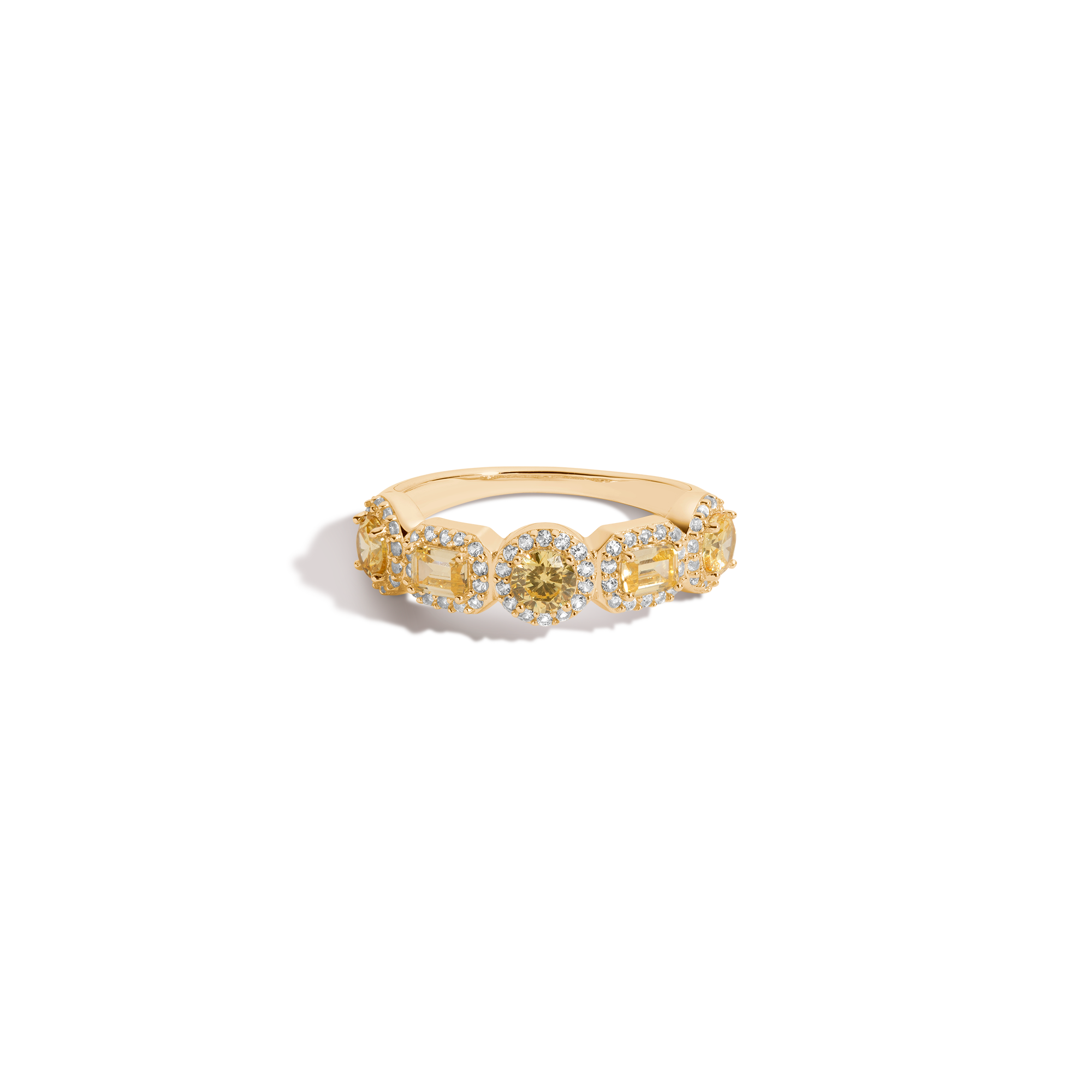 Lab Grown Canary Edwardian Ring