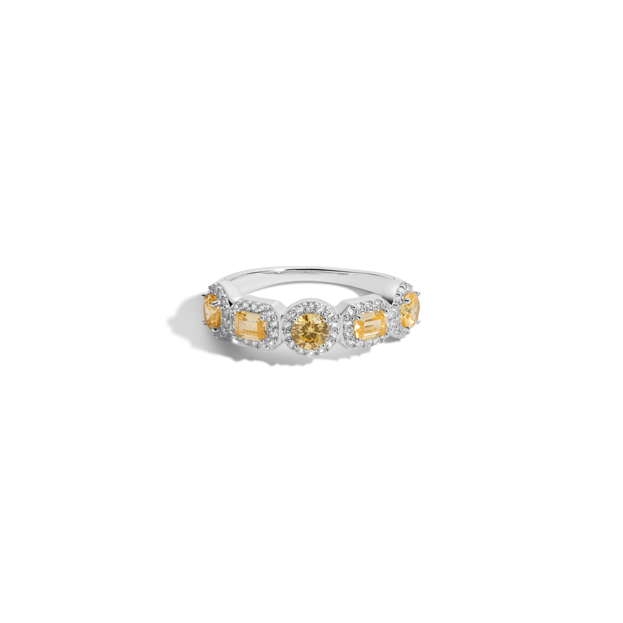 Lab Grown Canary Edwardian Ring