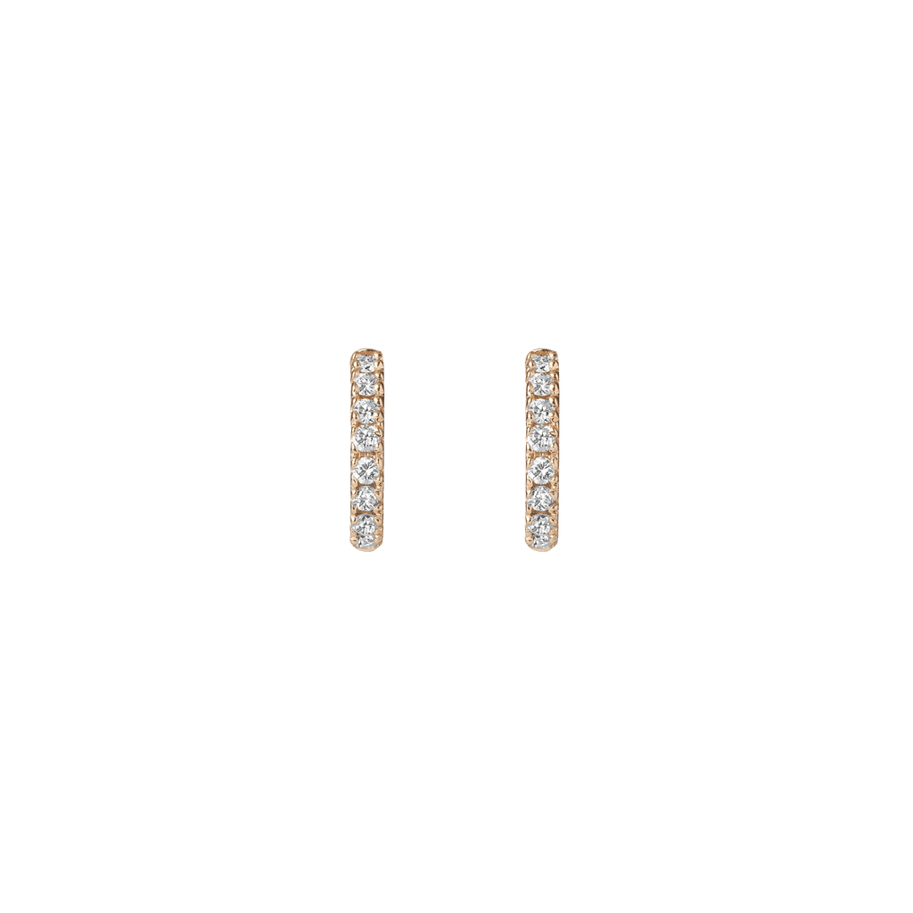 Diamond Huggie Earrings