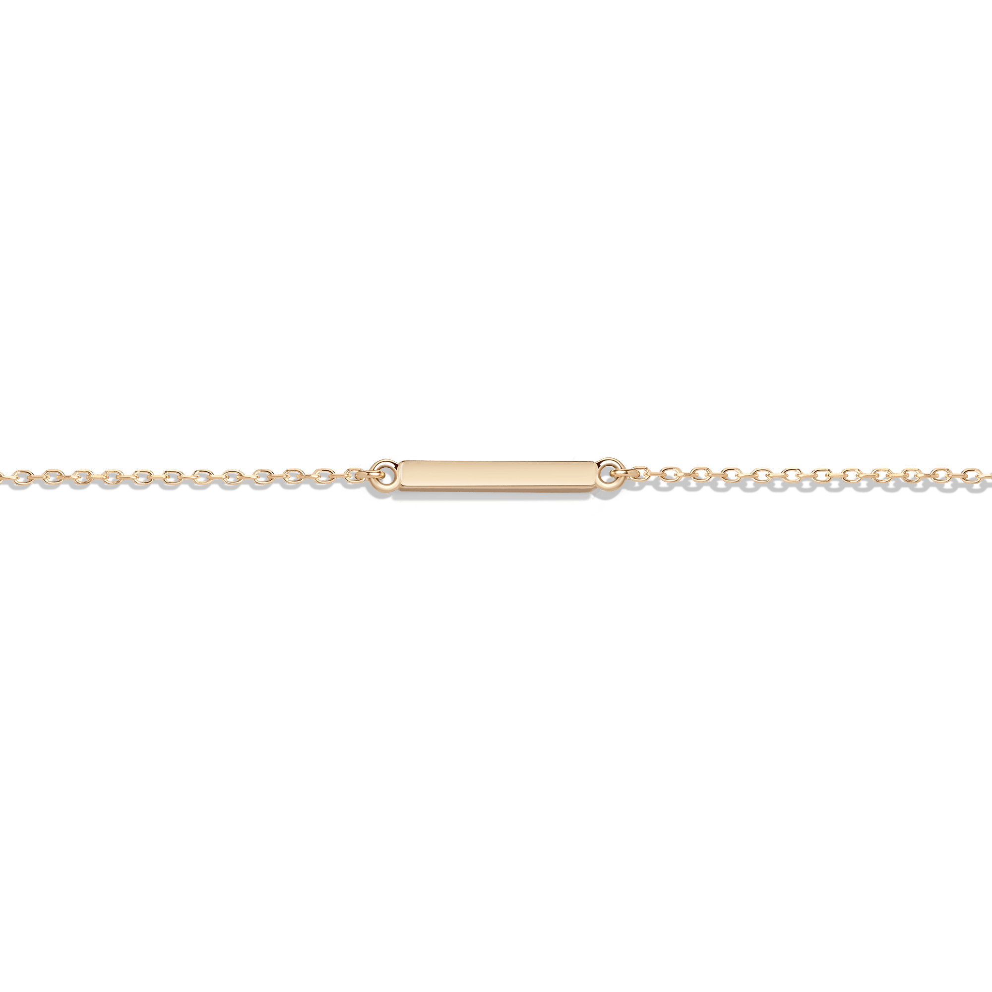 Midi Gold Bar Anklet Yellow Gold 14K 18K Gold First
