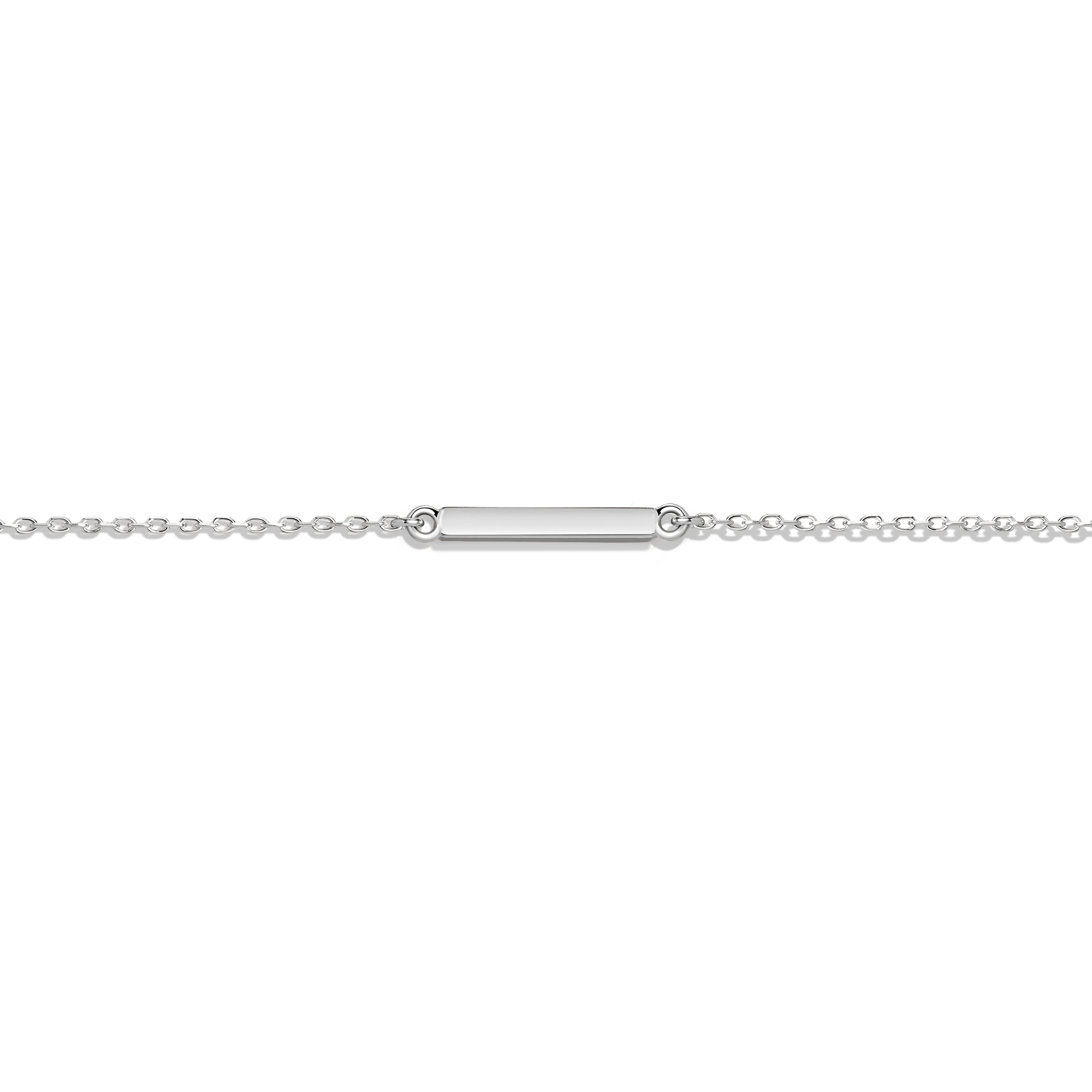 Midi Gold Bar Anklet White Gold 14K 18K Gold First
