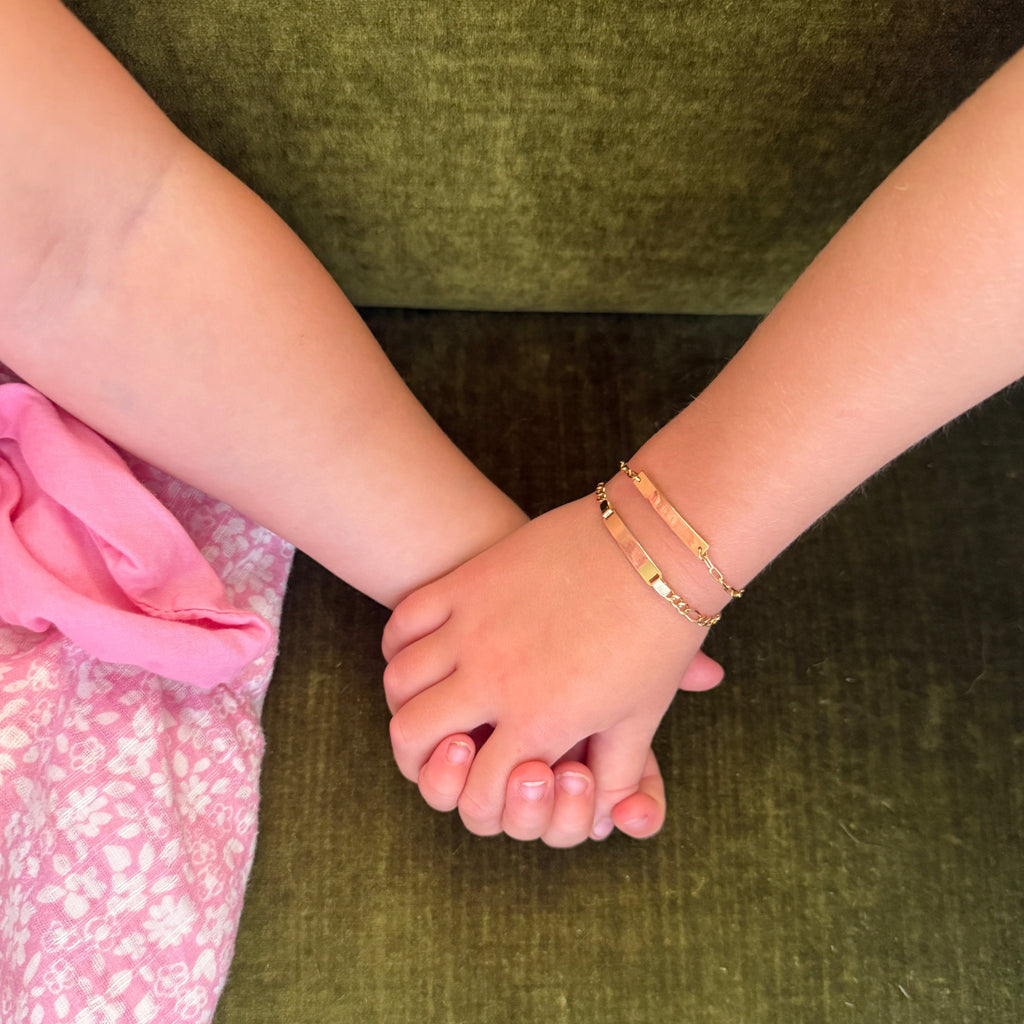 Baby ID Paperclip Chain Bracelet