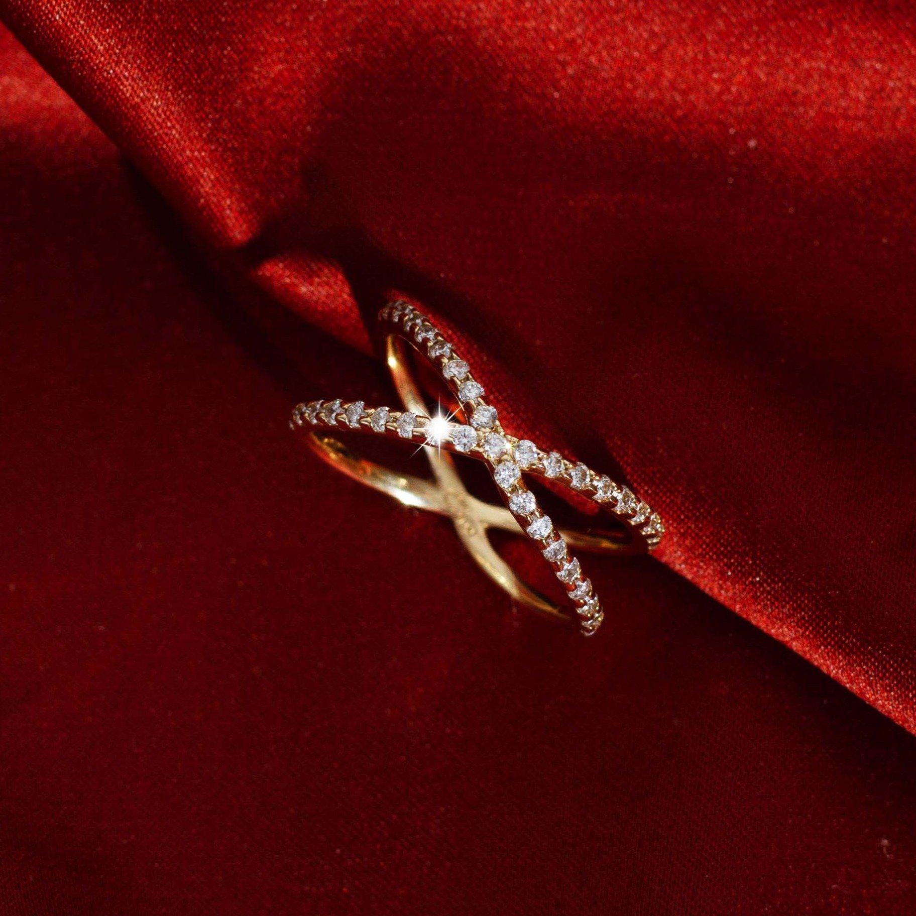 Diamond X Ring