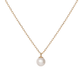 Simple Pearl Necklace Yellow Gold Vermeil 14k Yellow Gold 18k Yellow Gold First