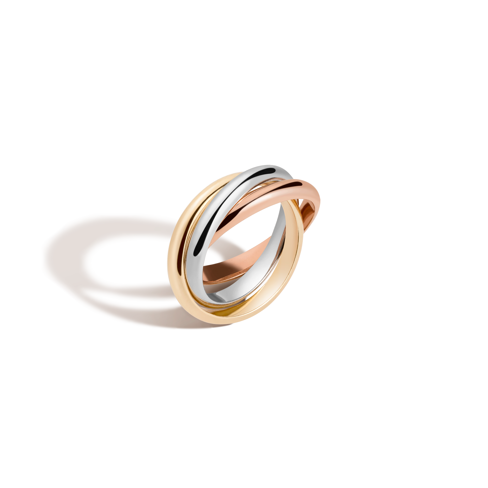 Tri-Color Interlocking Ring