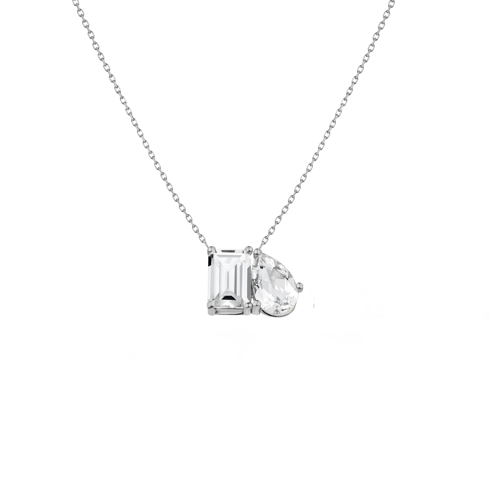 Toi et Moi Gemstone Classic Necklace