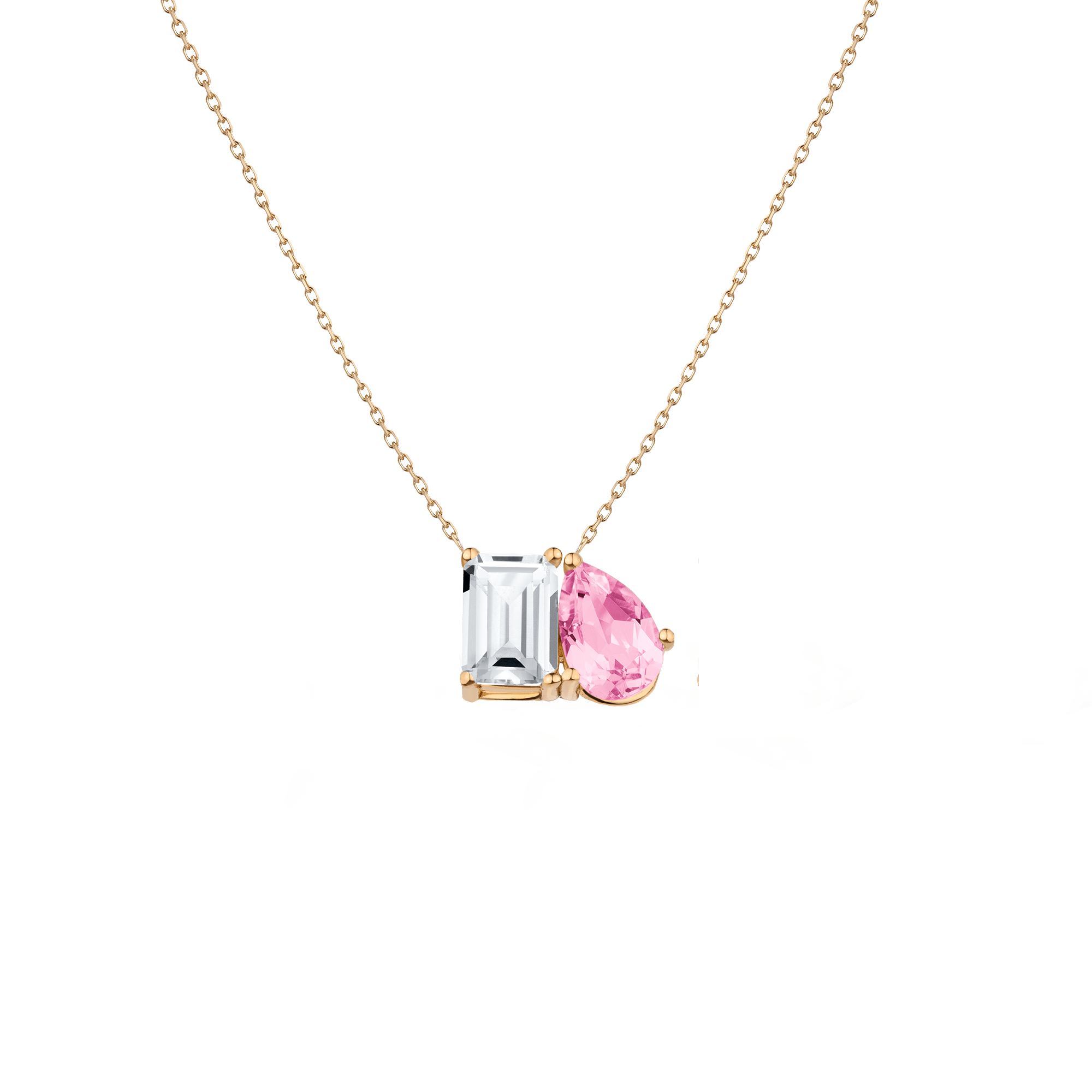 Toi et Moi Gemstone Classic Necklace