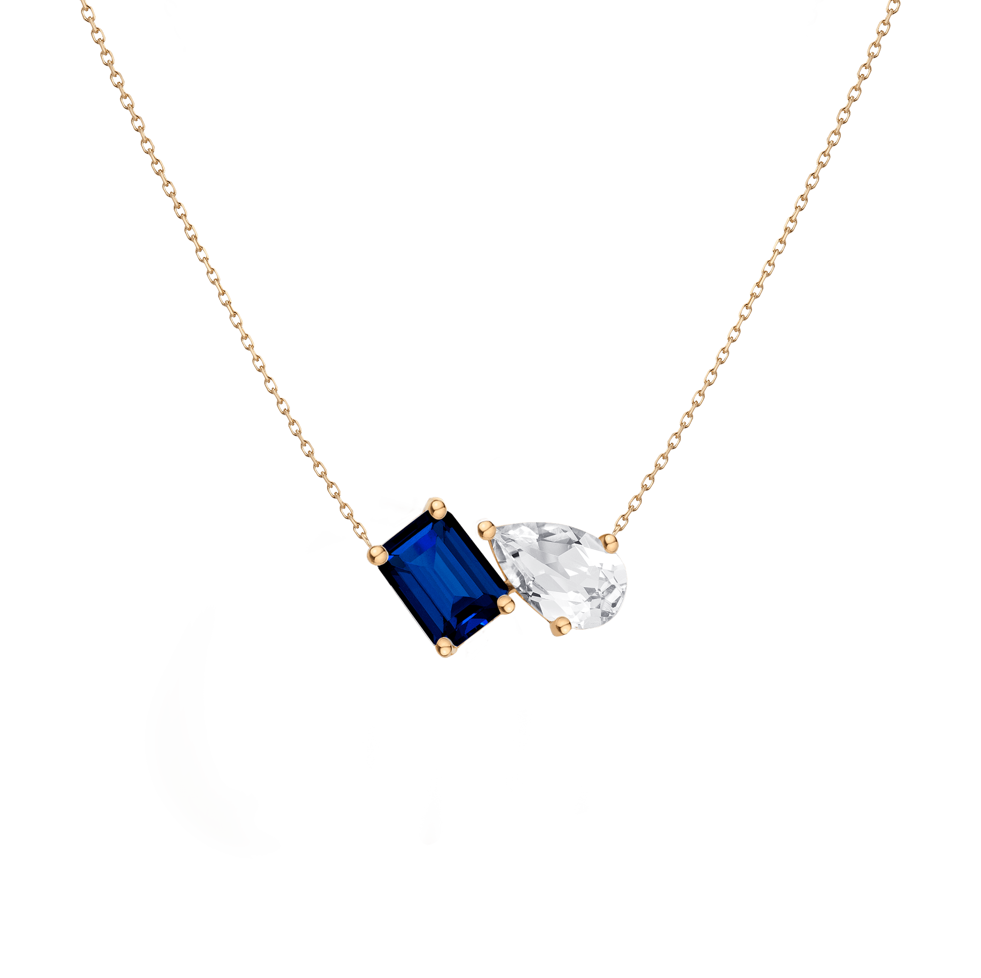 Toi et Moi Gemstone Heirloom Necklace