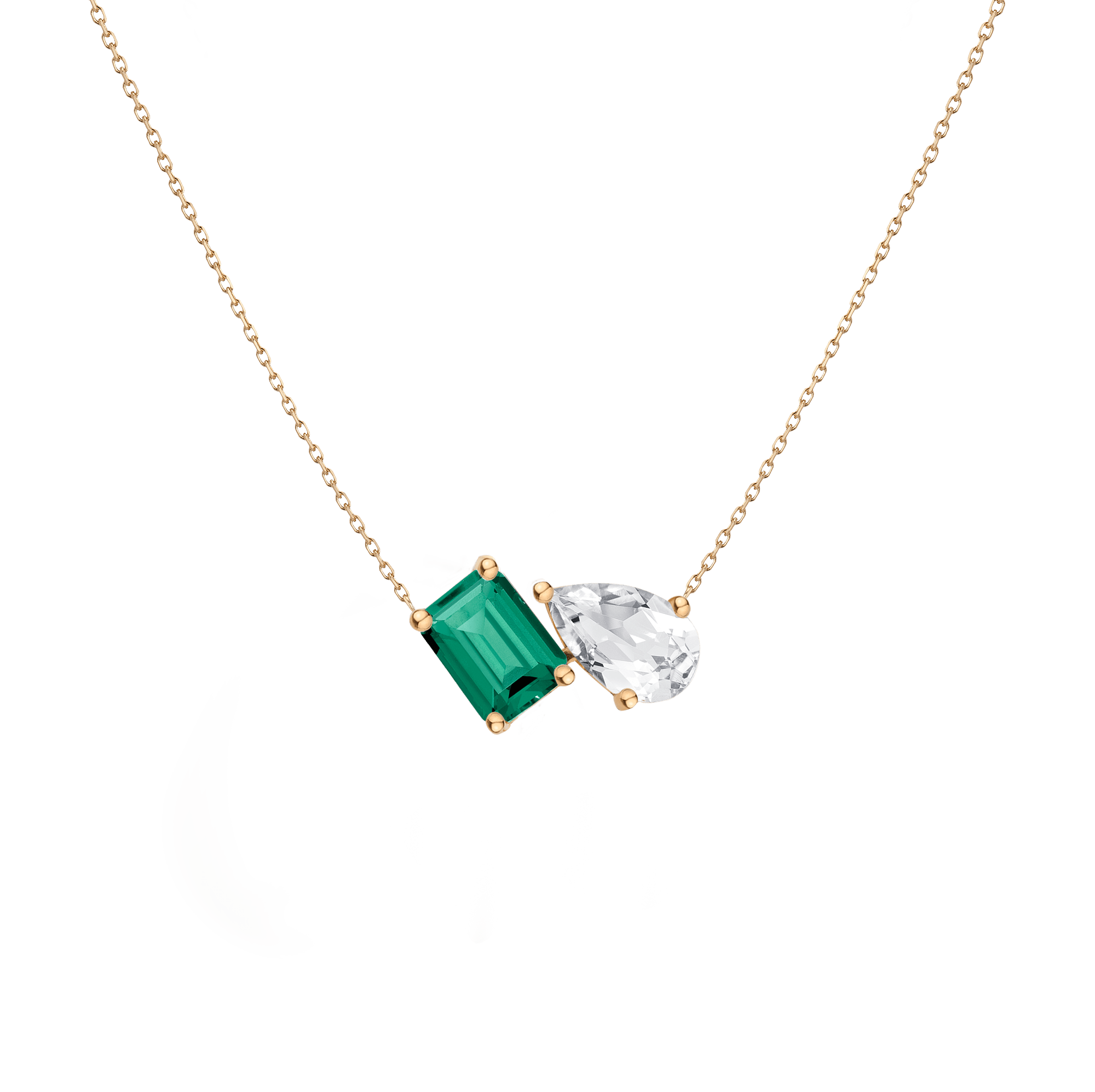 Toi et Moi Gemstone Heirloom Necklace