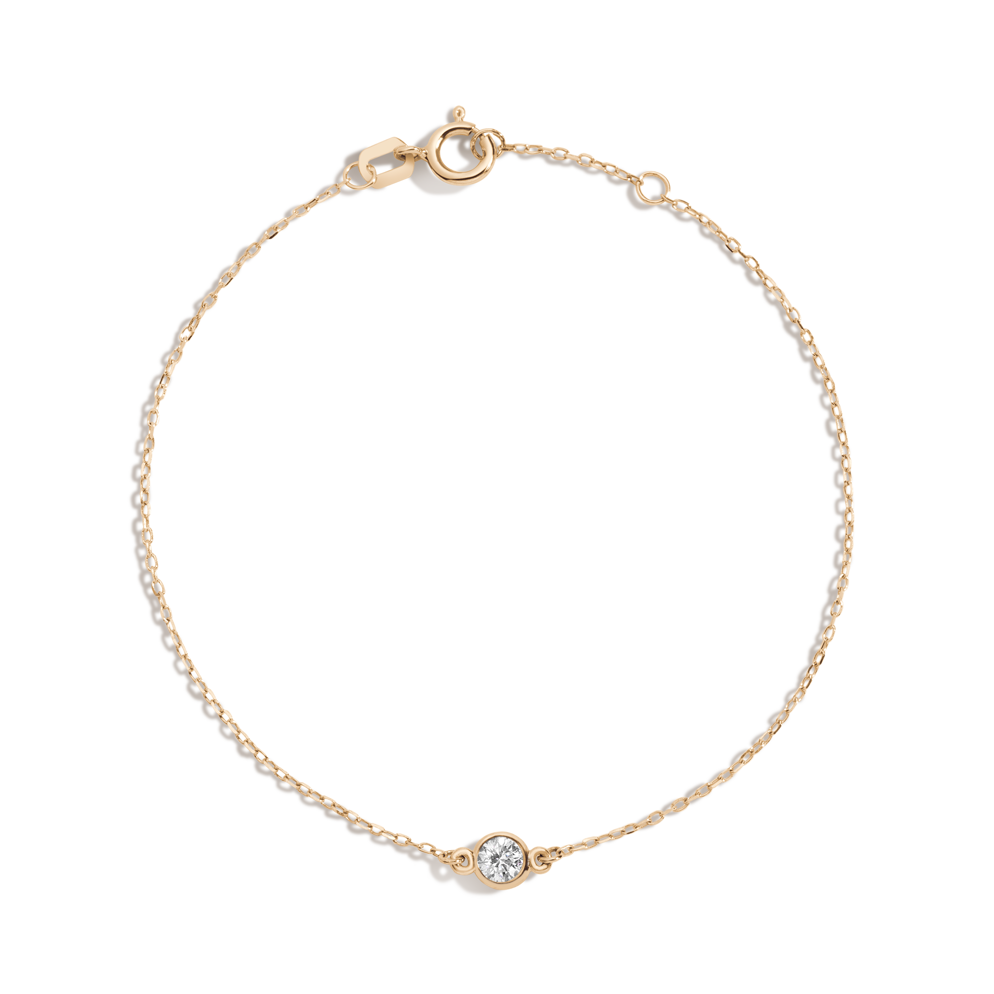 Medium Lab Grown Diamond Bezel Bracelet