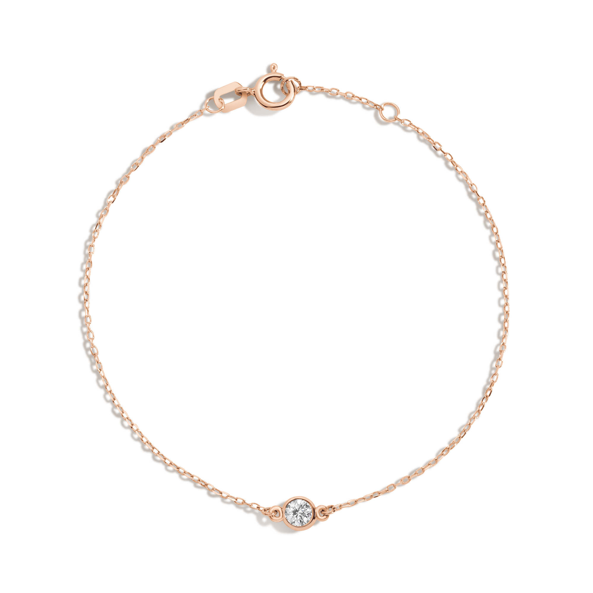 Medium Lab Grown Diamond Bezel Bracelet