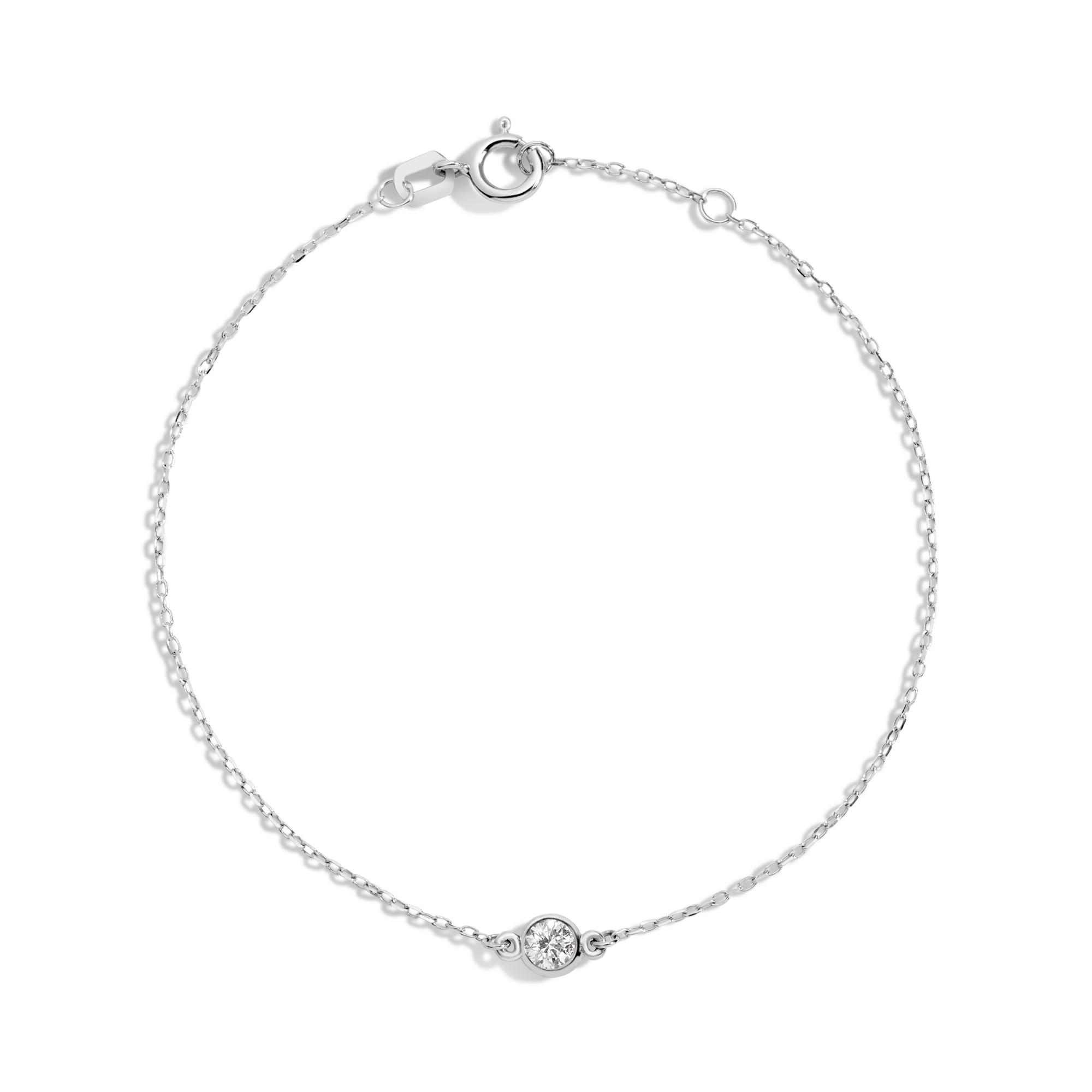Medium Lab Grown Diamond Bezel Bracelet