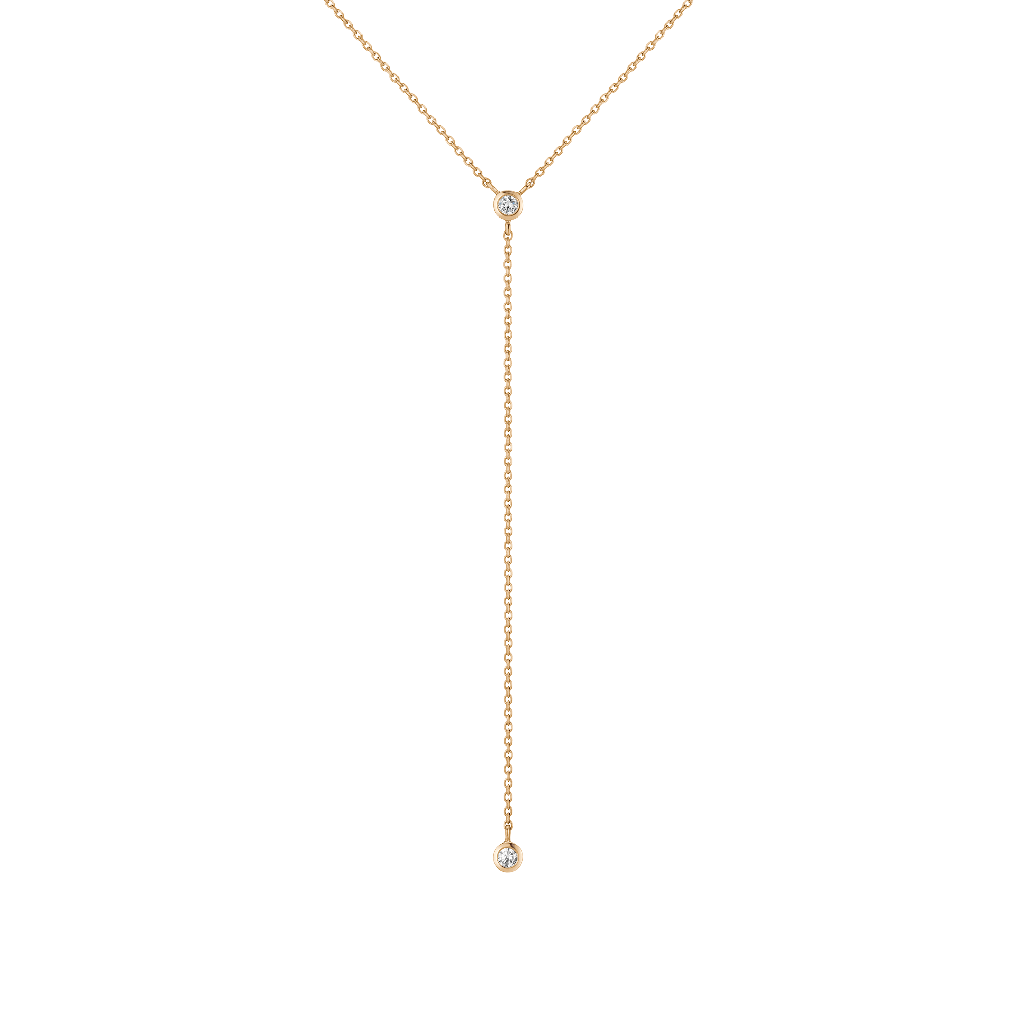 Lab Grown Diamond Bezel Lariat