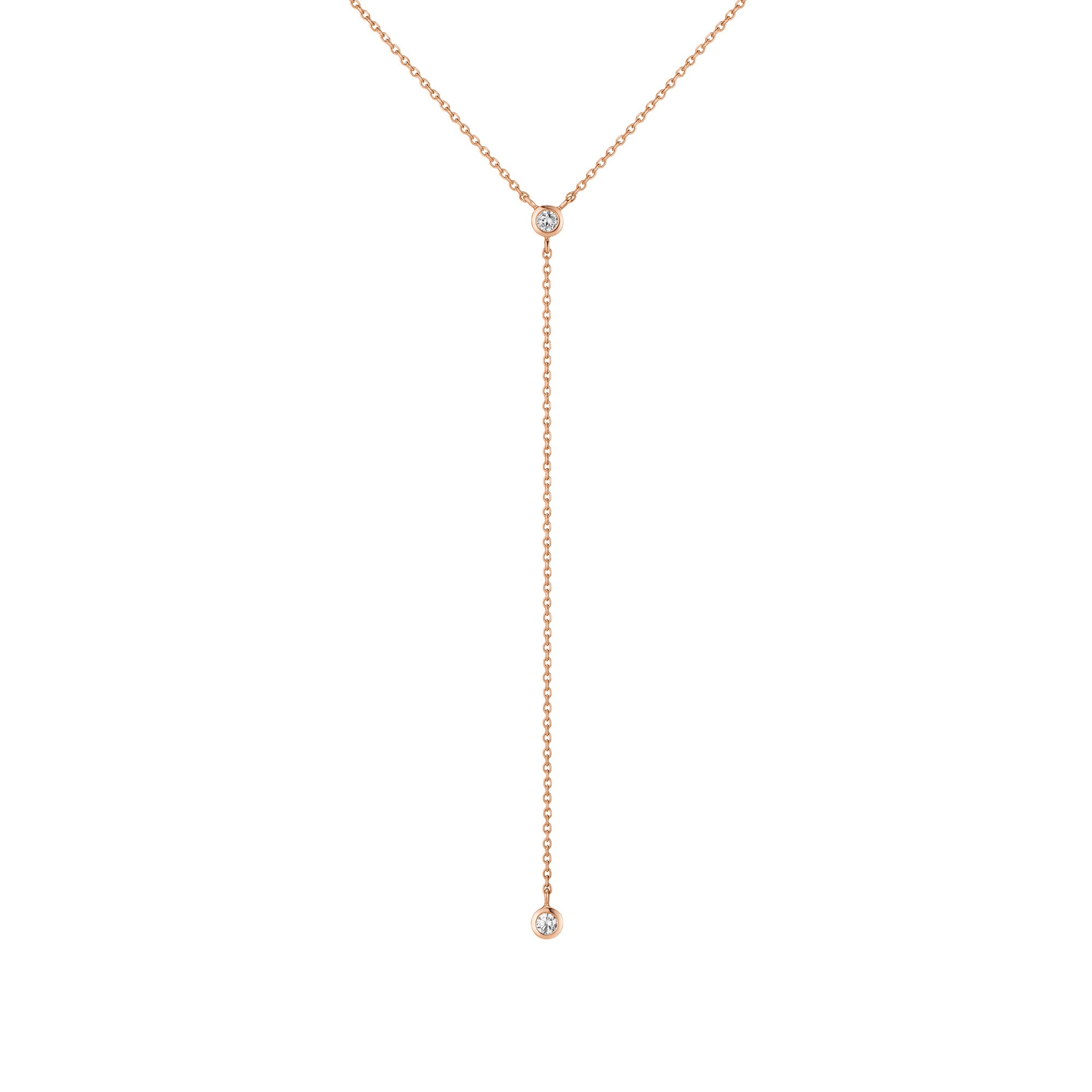 Lab Grown Diamond Bezel Lariat