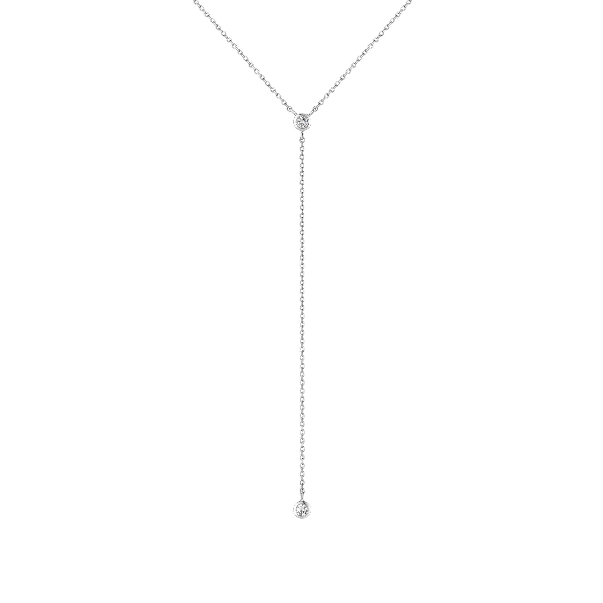 Lab Grown Diamond Bezel Lariat