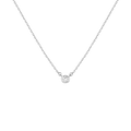 Medium Lab Grown Diamond Bezel Necklace