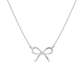 Lab Grown Diamond Bow Necklace