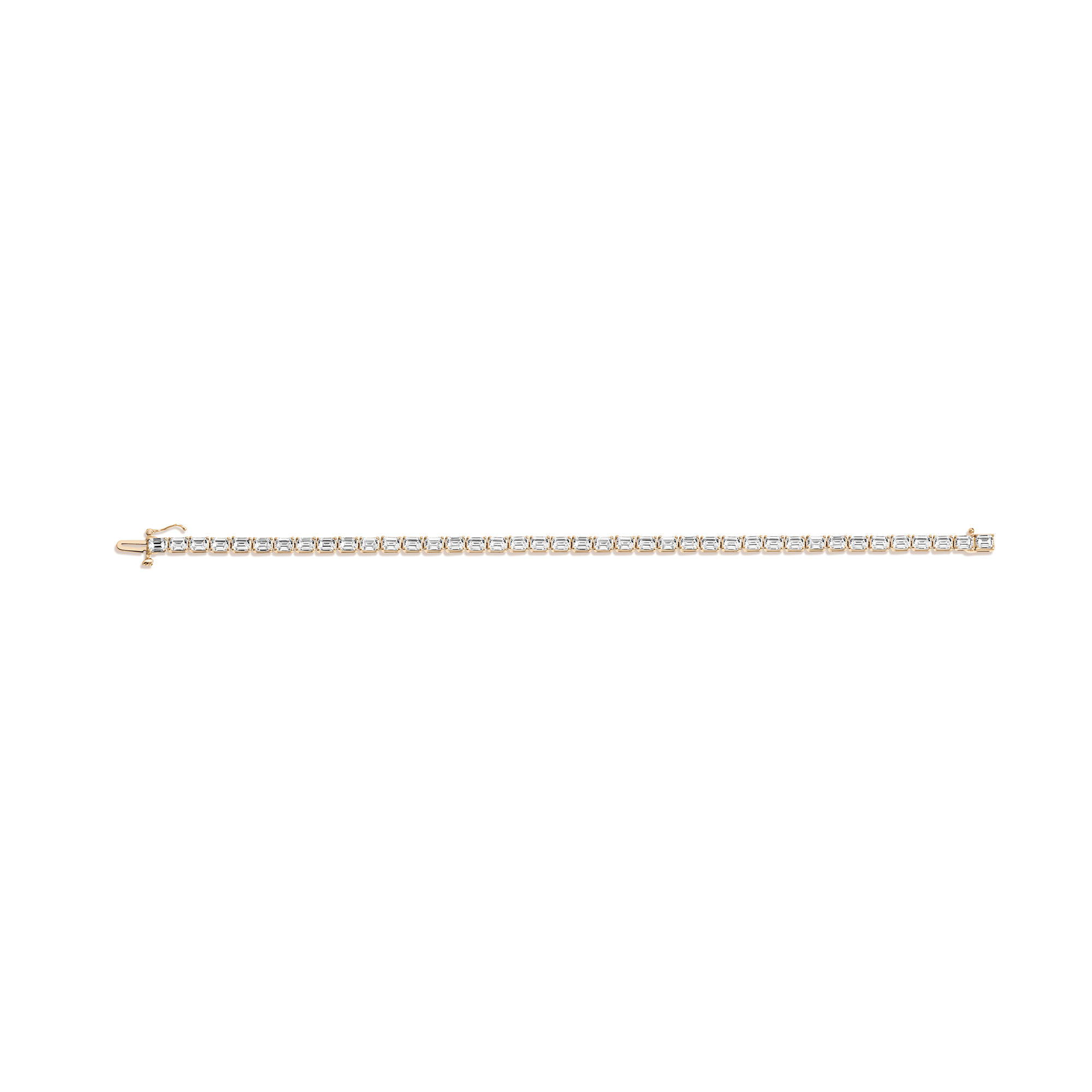 Lab Grown Diamond Emerald Tennis Bracelet