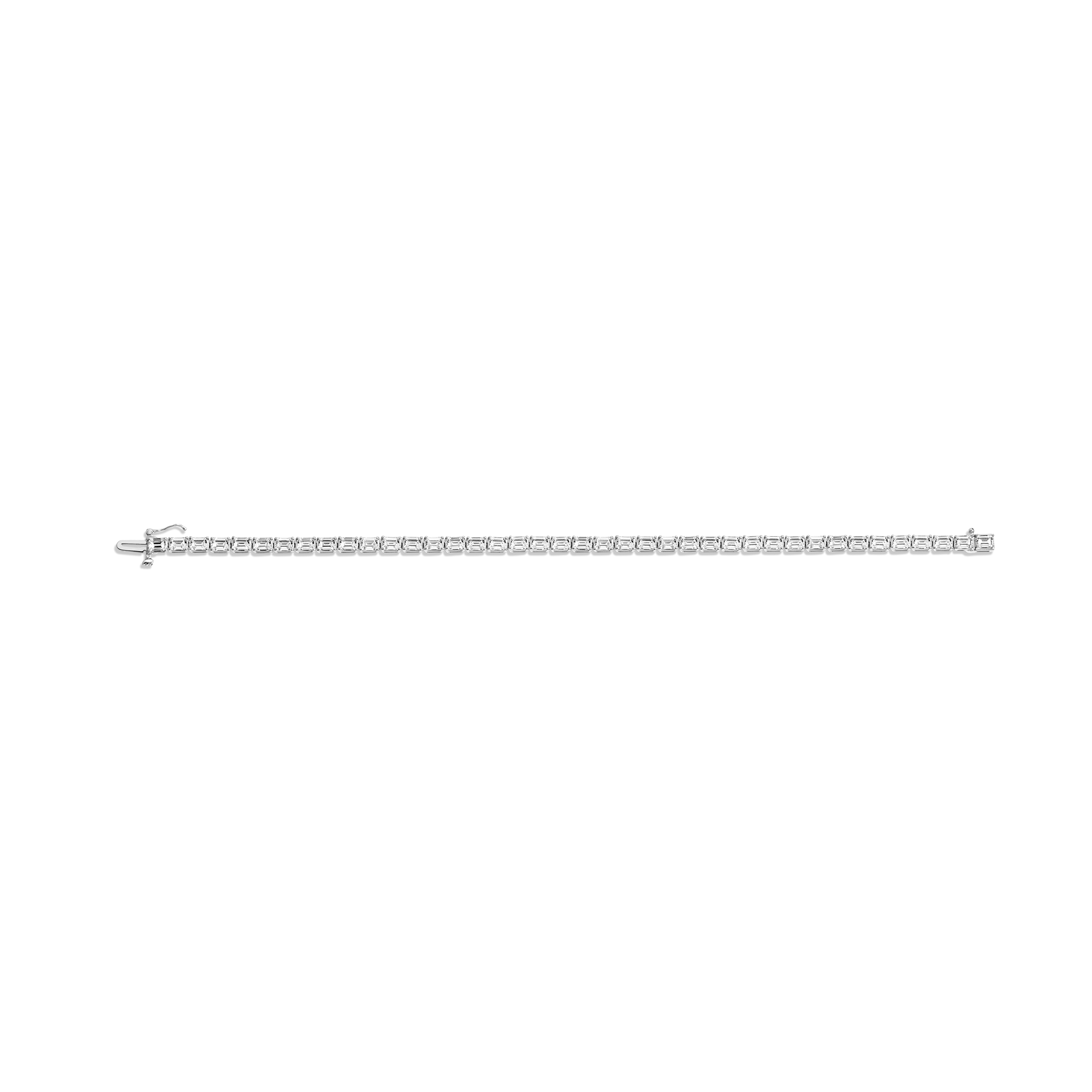Lab Grown Diamond Emerald Tennis Bracelet