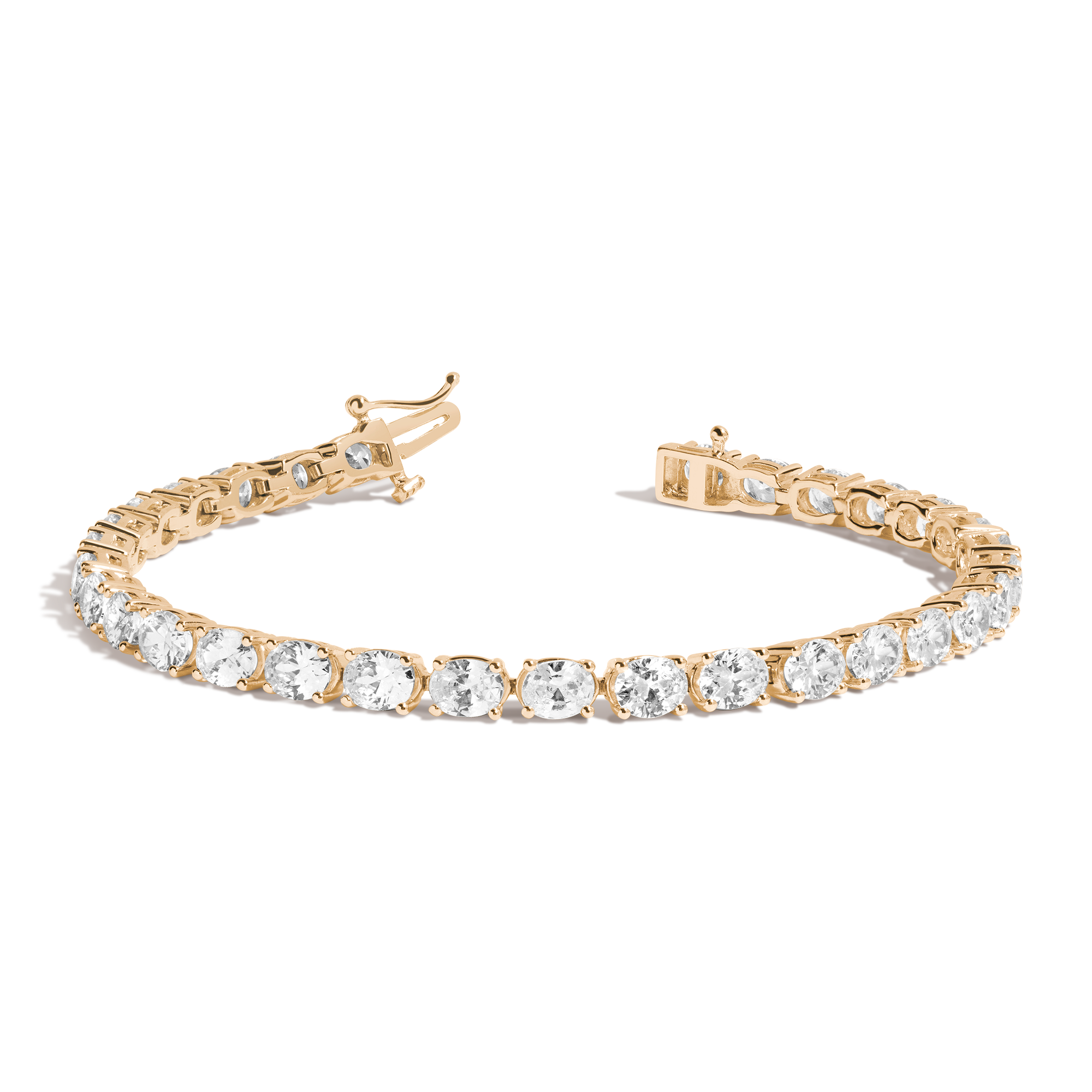 Lab Grown Diamond Oval Tennis Bracelet