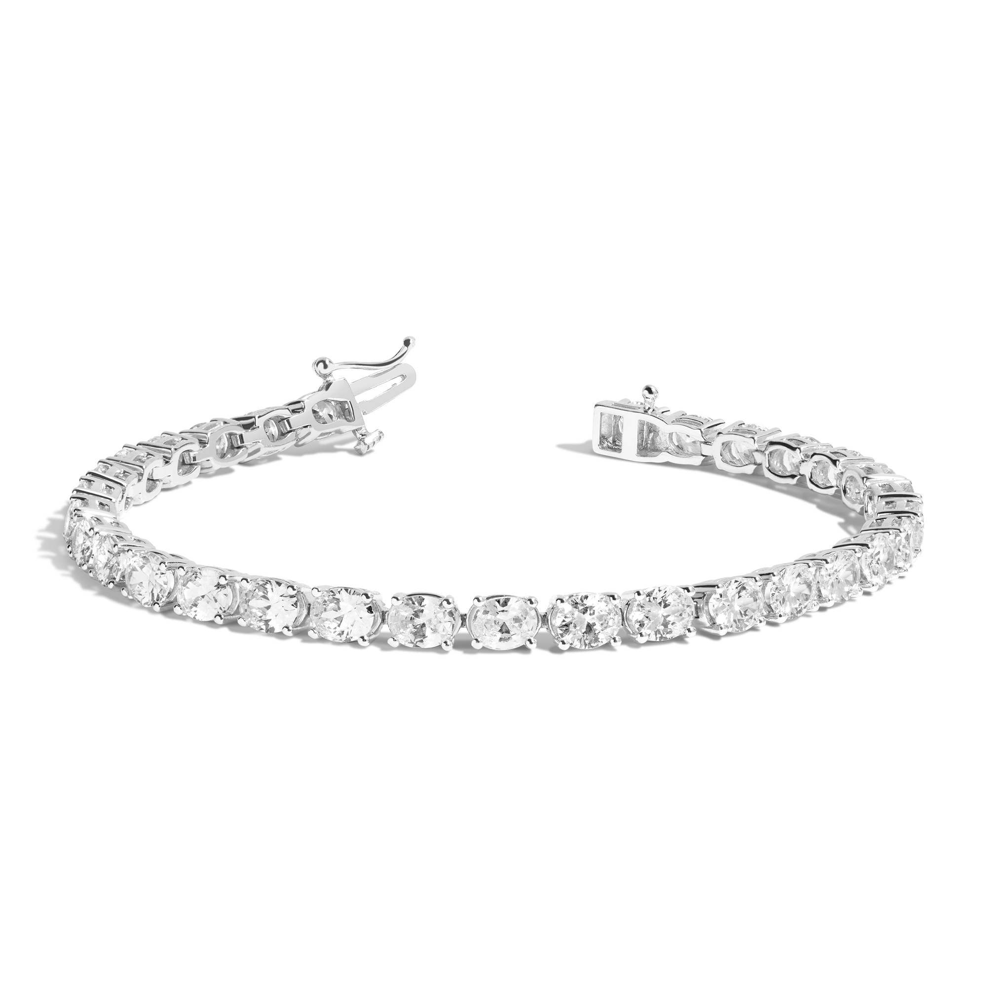 Lab Grown Diamond Oval Tennis Bracelet