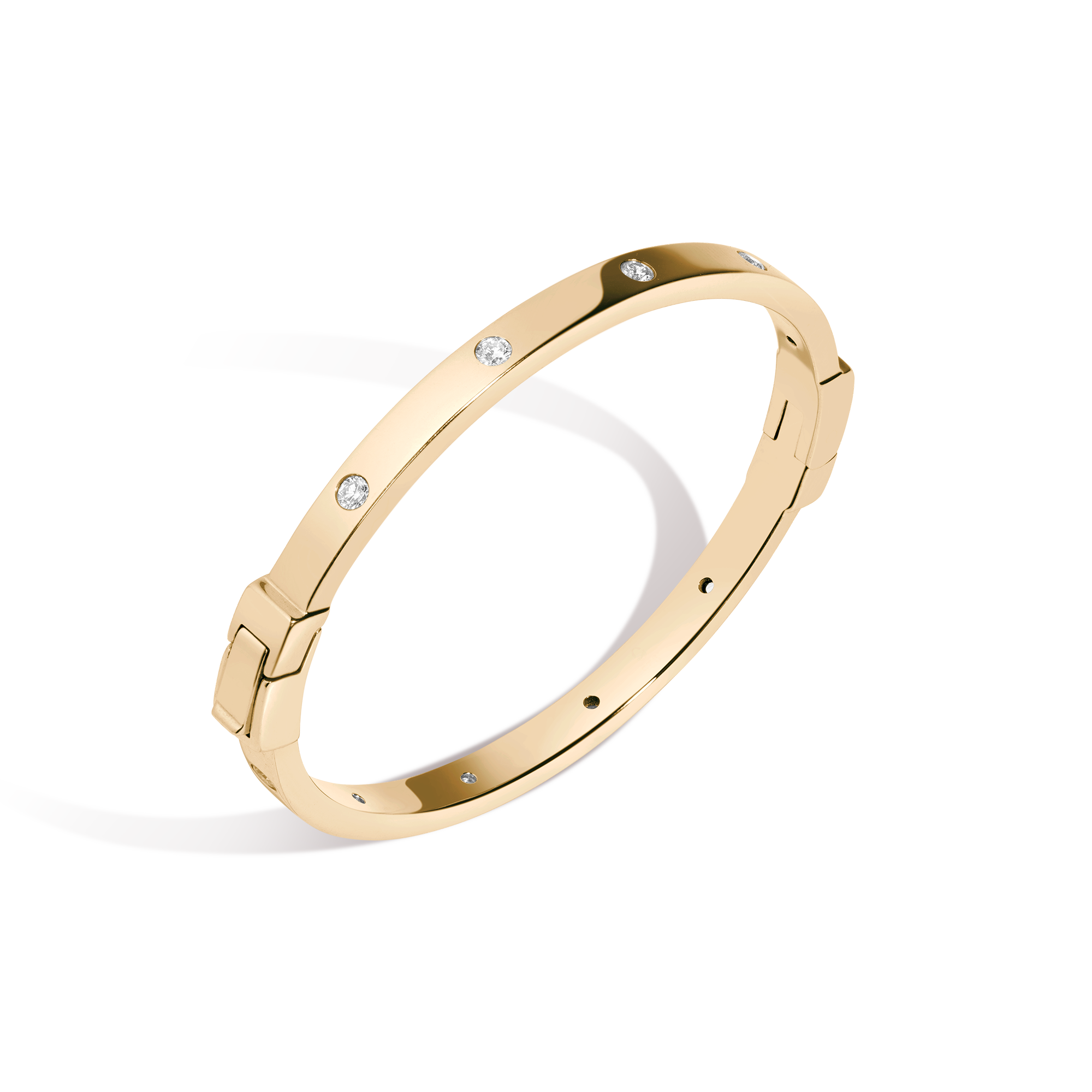 Lab Grown Diamond Station Cuff Bracelet