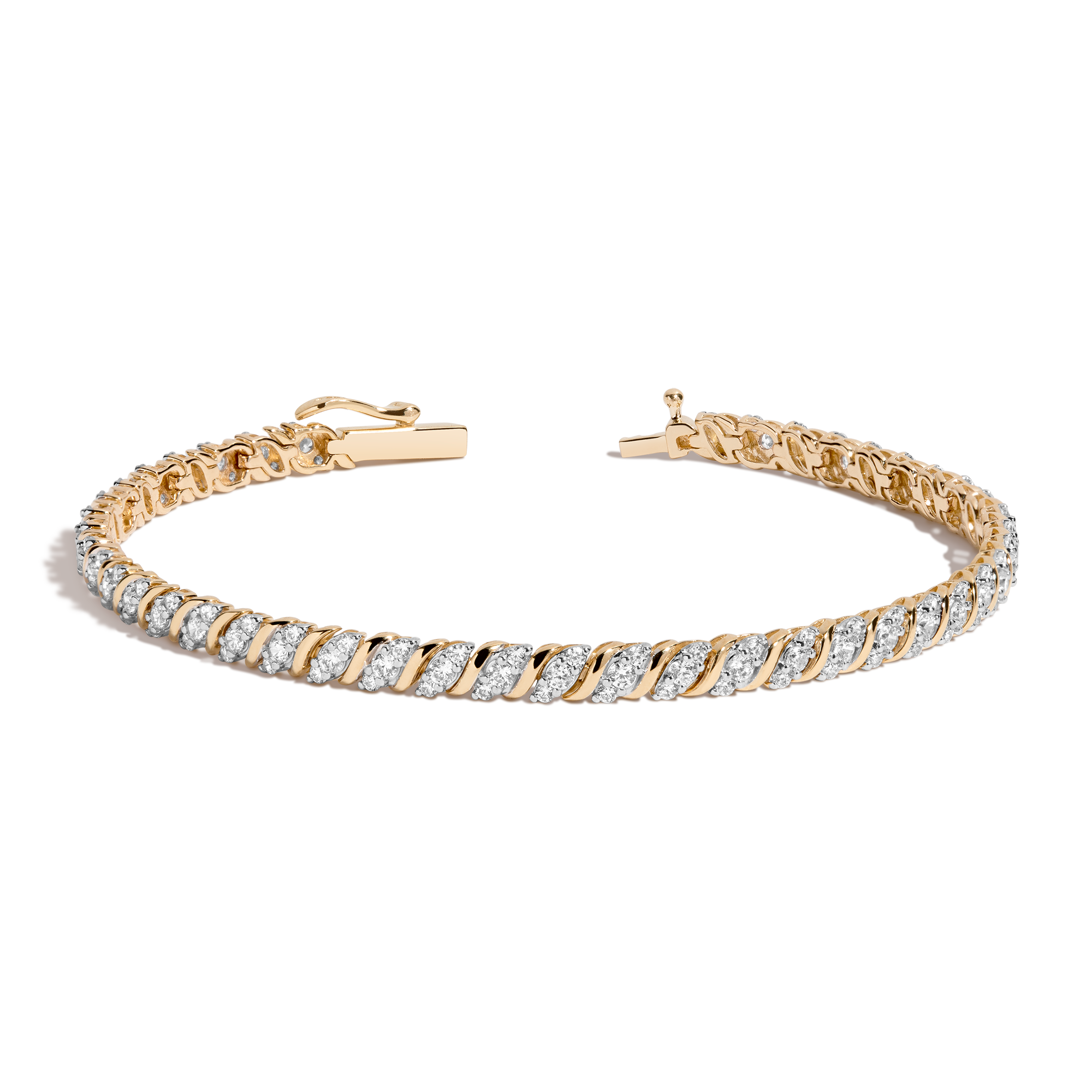 Lab Grown Diamond Triple 'S' Estate Tennis Bracelet
