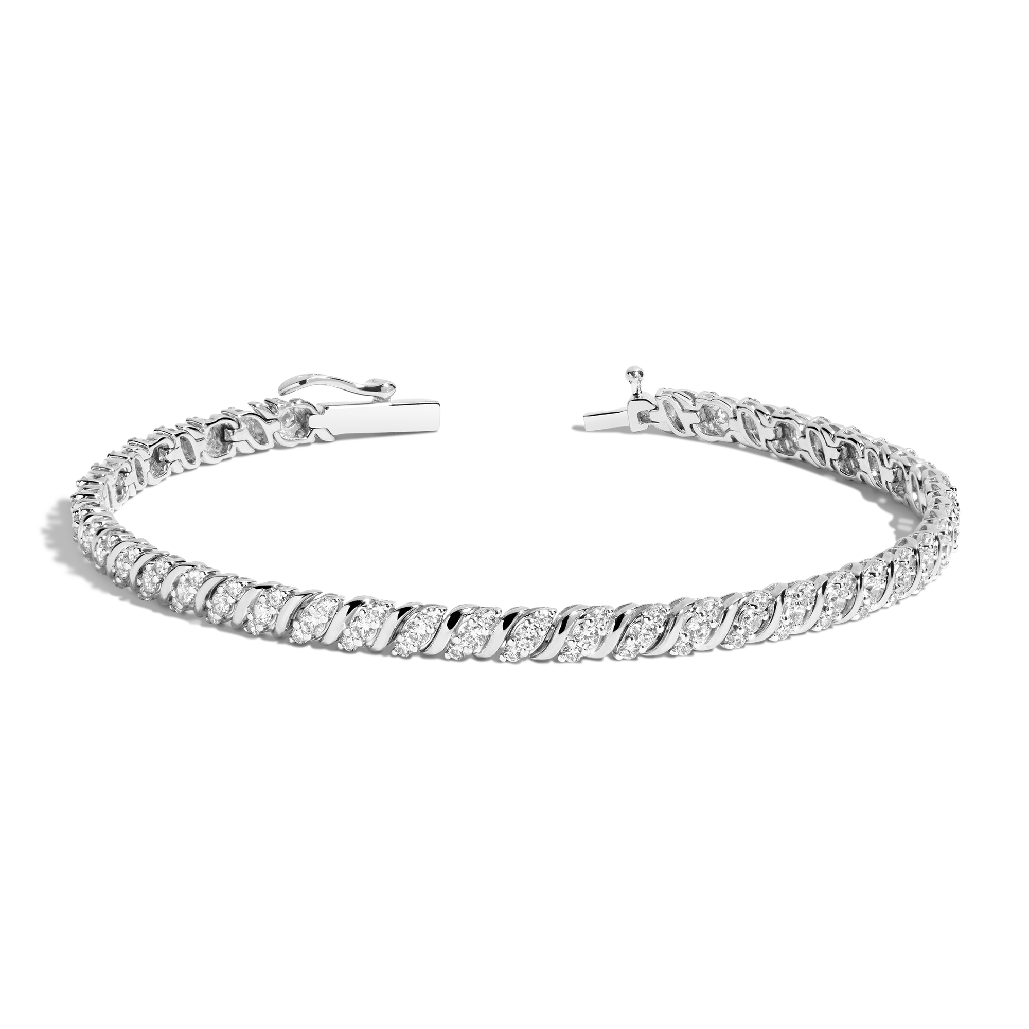 Lab Grown Diamond Triple 'S' Estate Tennis Bracelet