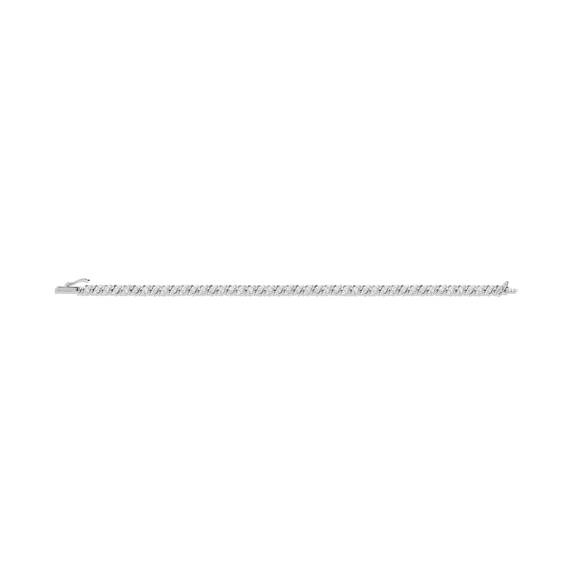 Lab Grown Diamond Triple 'S' Estate Tennis Bracelet