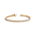 Lab Grown Diamond Bezel Estate Tennis Bracelet