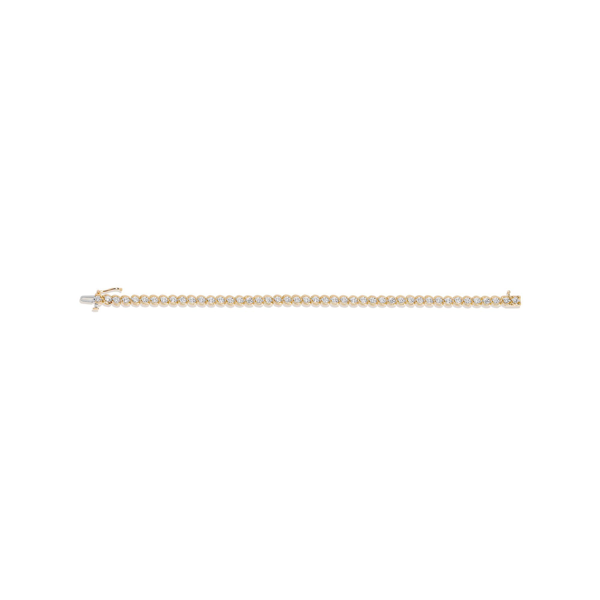 Lab Grown Diamond Bezel Estate Tennis Bracelet