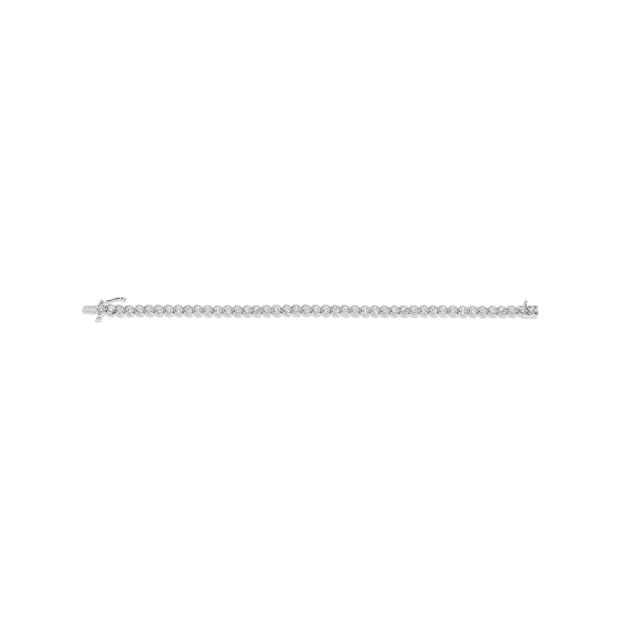 Lab Grown Diamond Bezel Estate Tennis Bracelet