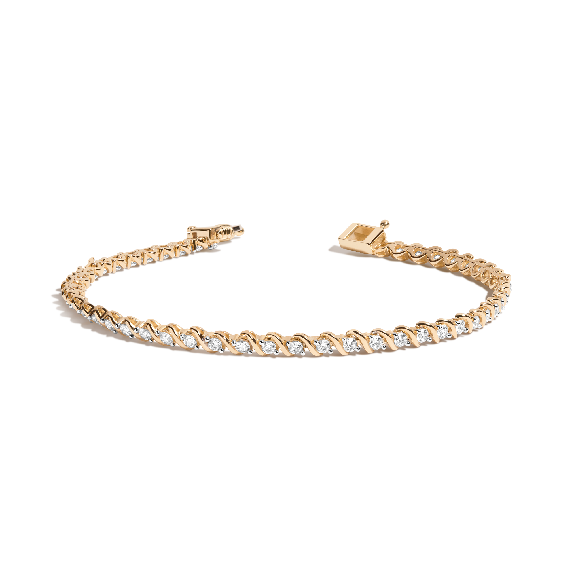 Lab Grown Diamond 'S' Estate Tennis Bracelet