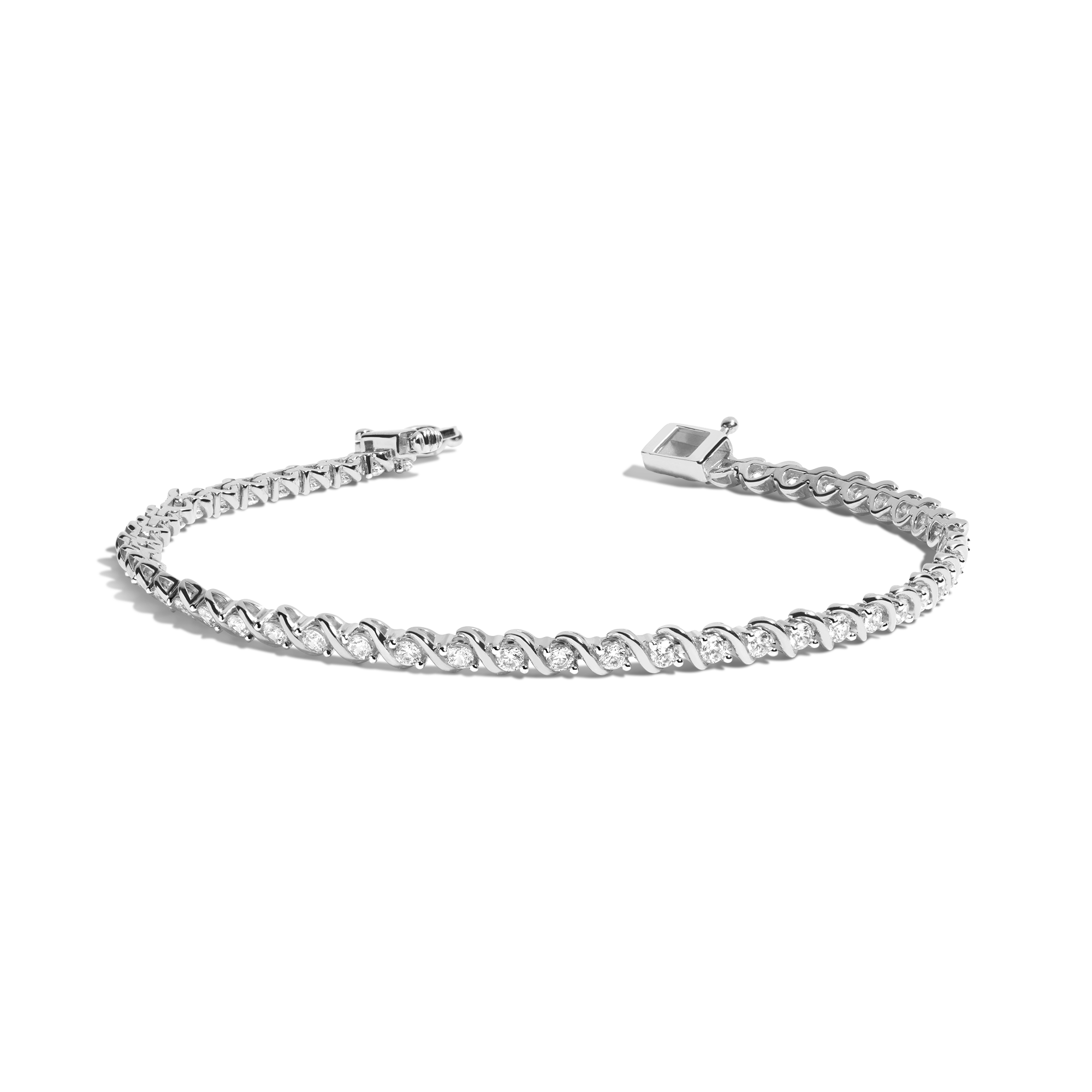 Lab Grown Diamond 'S' Estate Tennis Bracelet