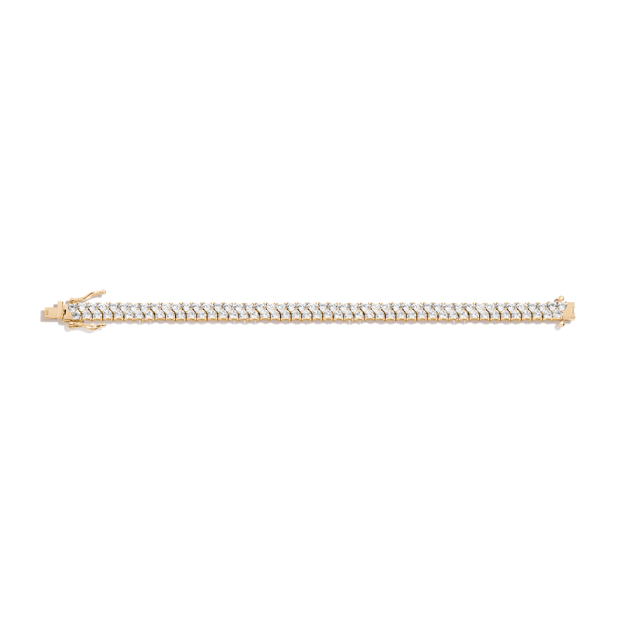 Lab Grown White Sapphire Love Affair Tennis Bracelet