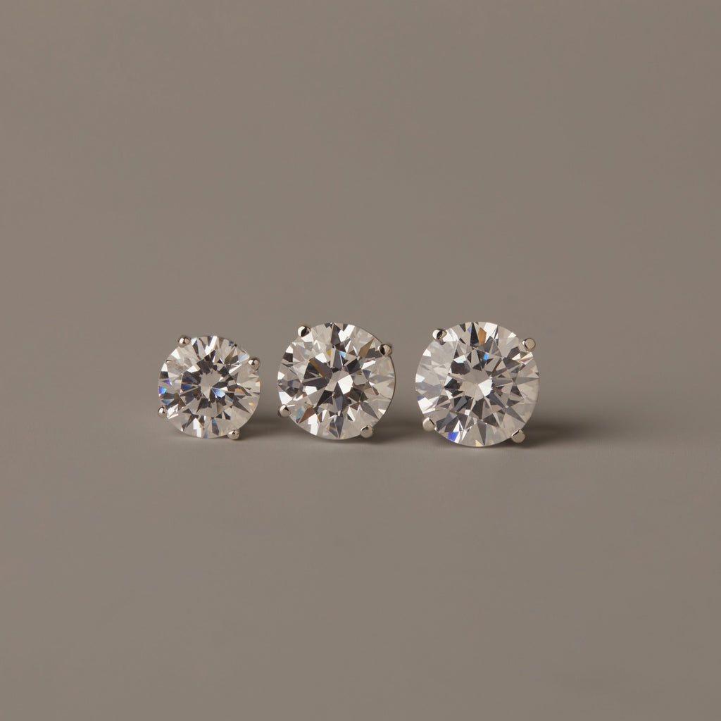 Luxury Round Lab Grown Diamond Studs