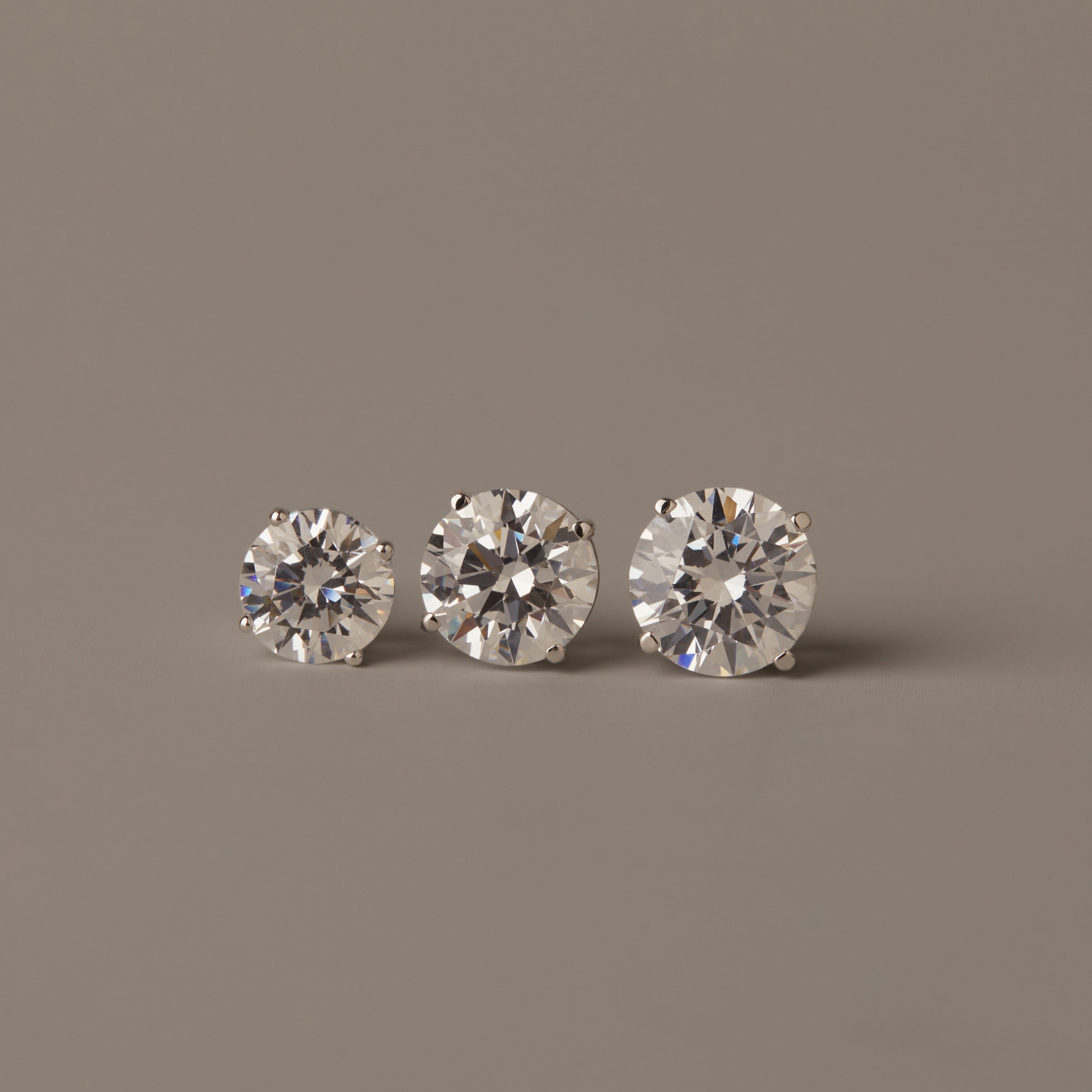 Luxury Round Lab Grown Diamond Studs