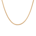 Unbreakable Herringbone Necklace Stainless Steel Yellow Gold 16in First